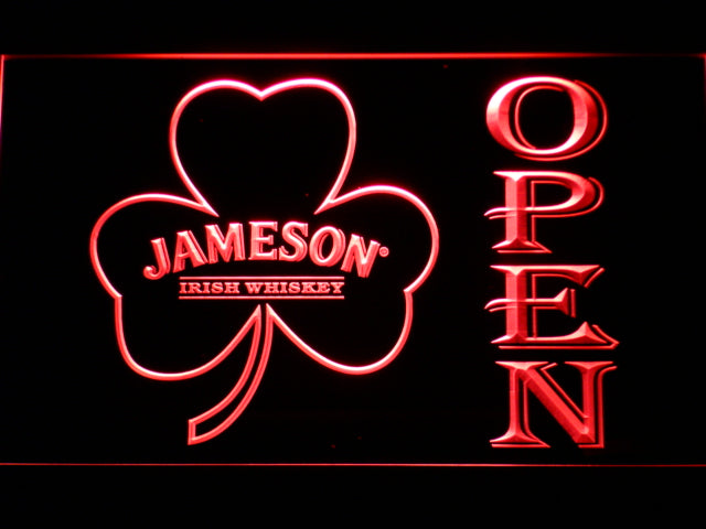 Jameson Shamrock Open Neon Light LED Sign