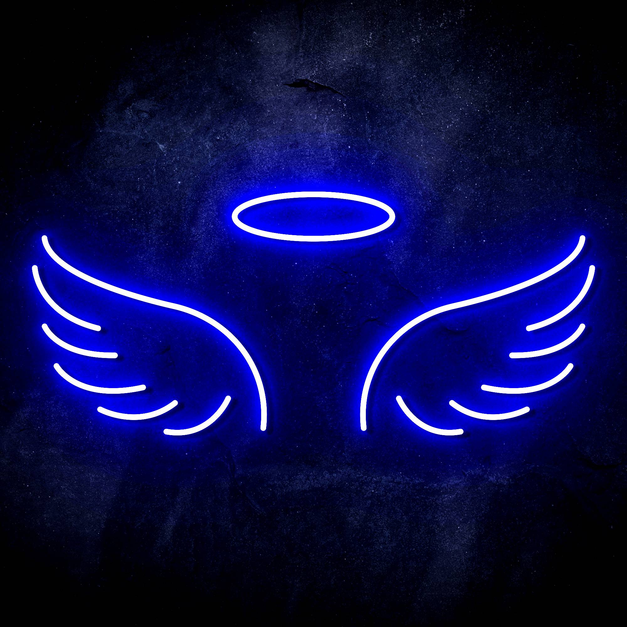 Pair of Angel Wings LED Neon Sign