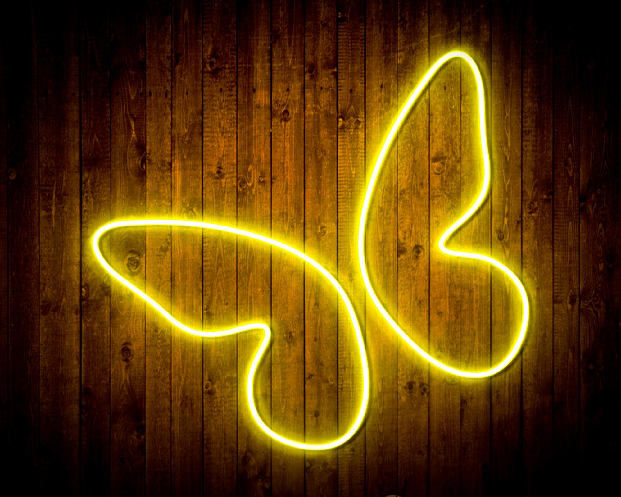 Butterfly Girl Room LED Neon Sign