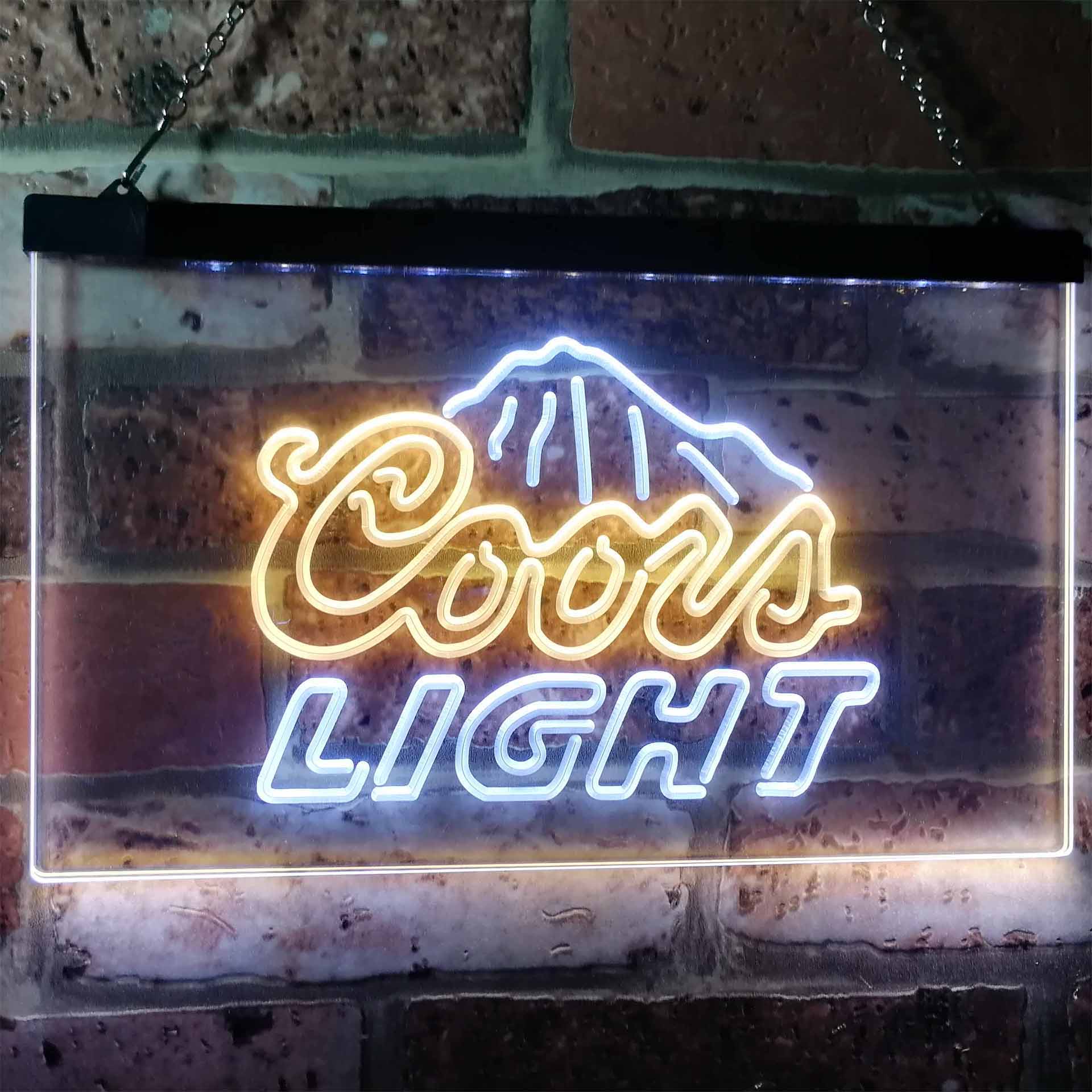 Coorss Lights Mountain Beer Bar Decoration Gifts LED Neon Sign