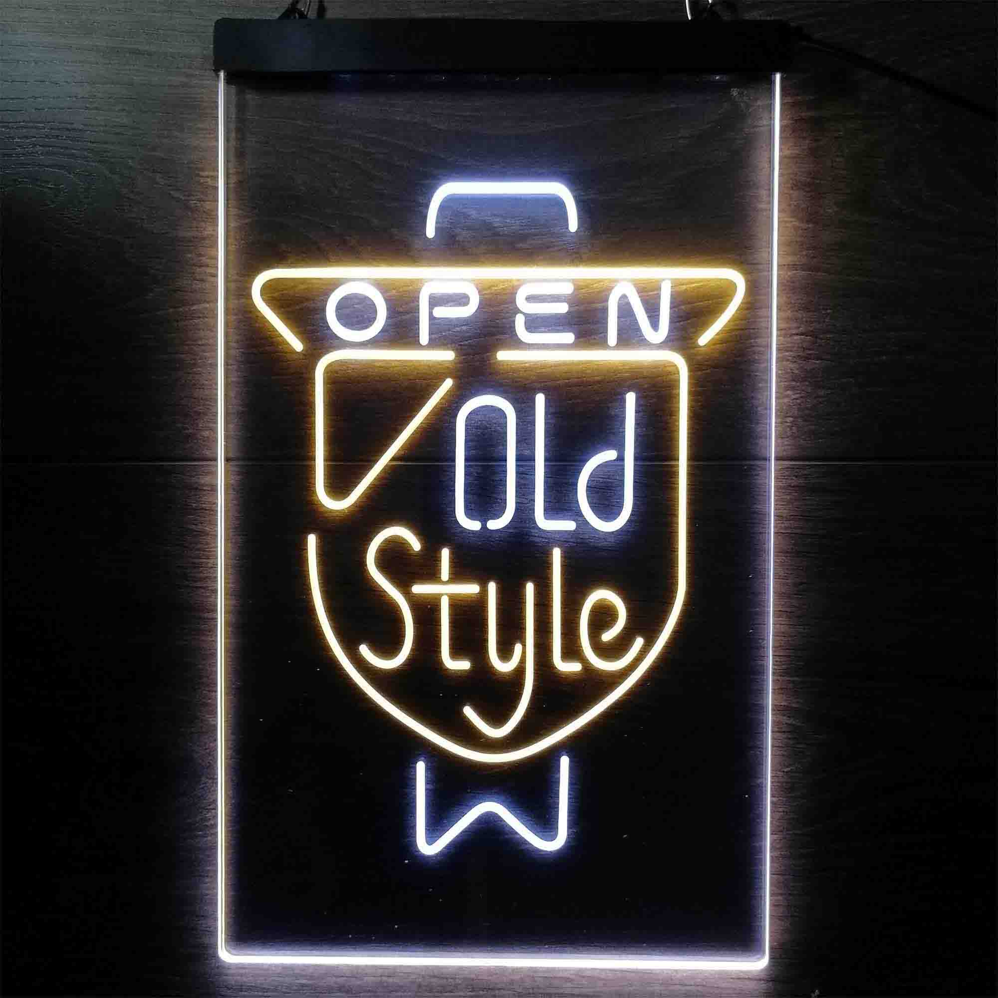 Old Style Beer Open LED Neon Sign
