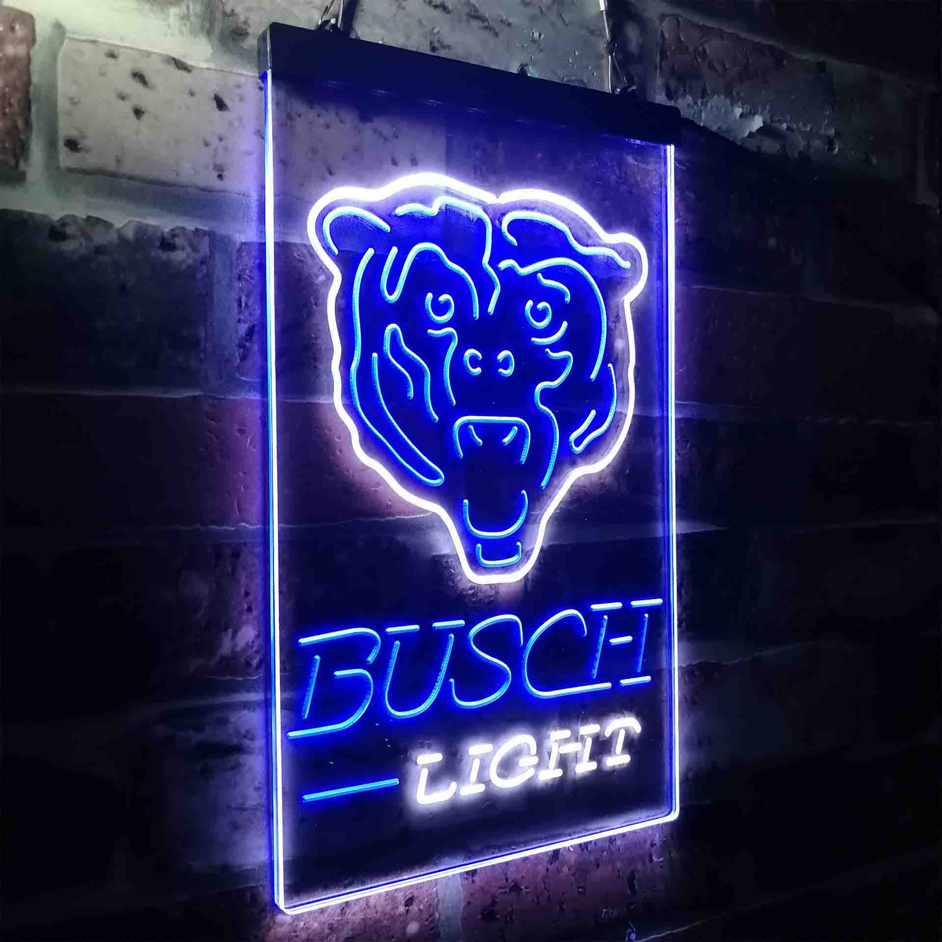 Chicago Bears Busch Light LED Neon Sign