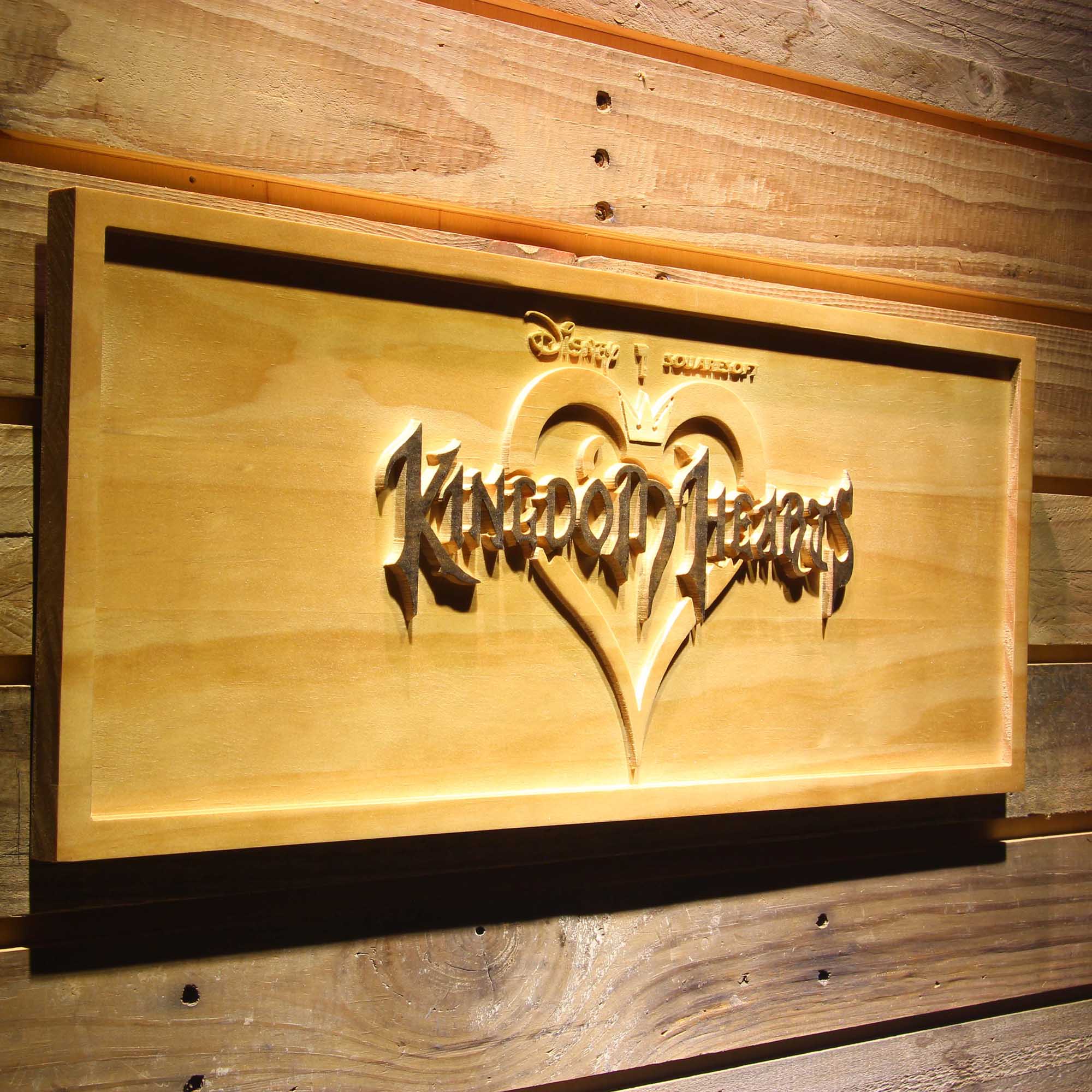 Kingdom Hearts Sora 3D Wooden Engrave Sign