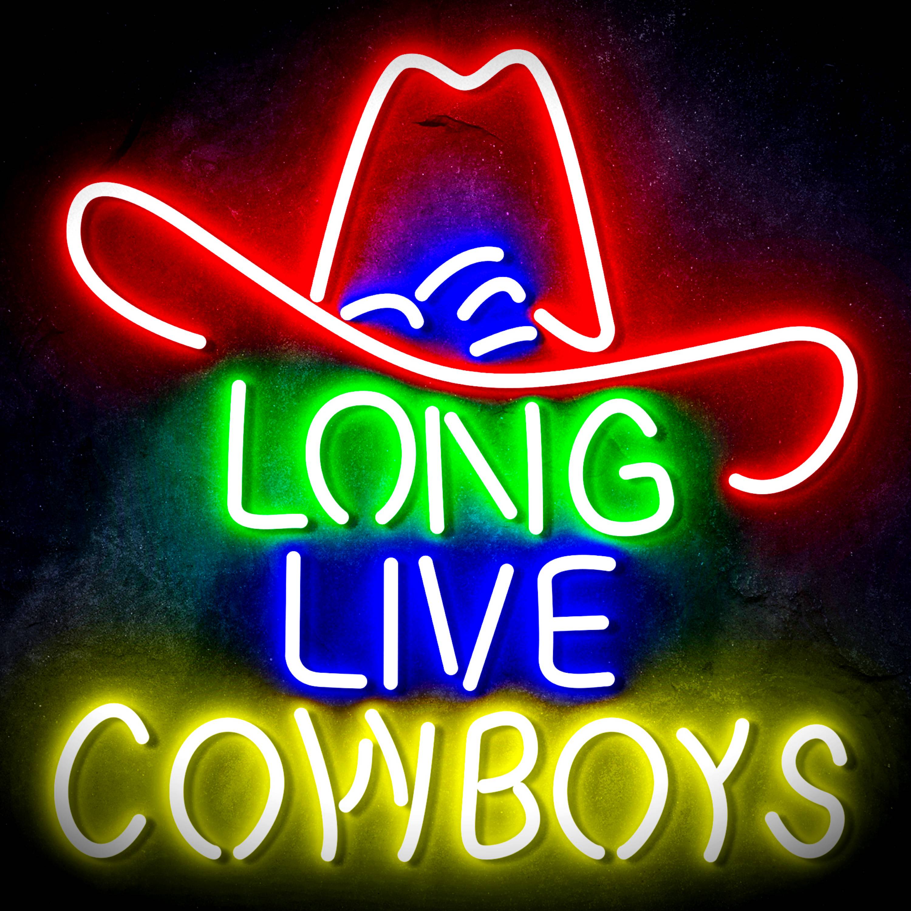 Long Live Cowboys Flex Neon-like LED Sign