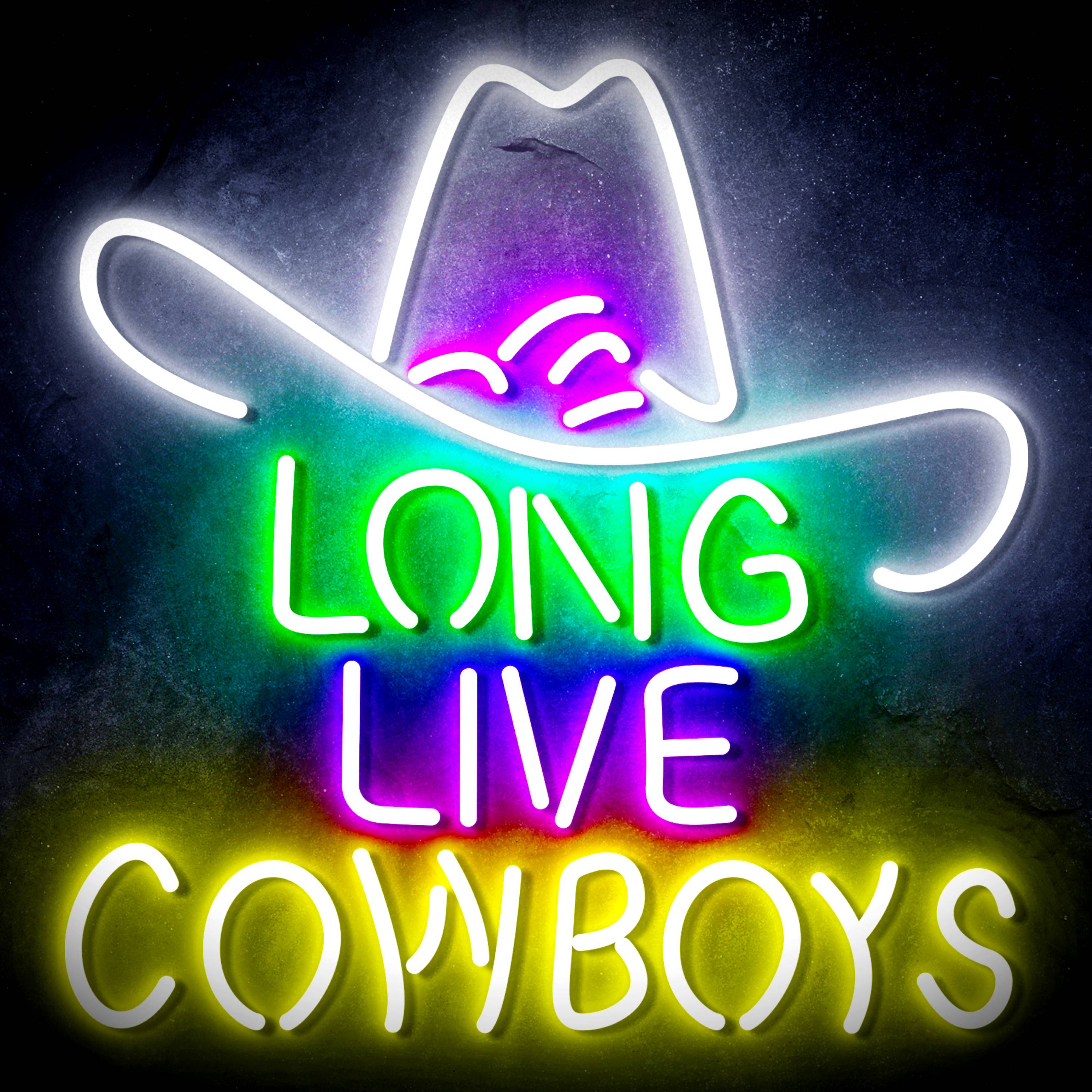 Long Live Cowboys Flex Neon-like LED Sign