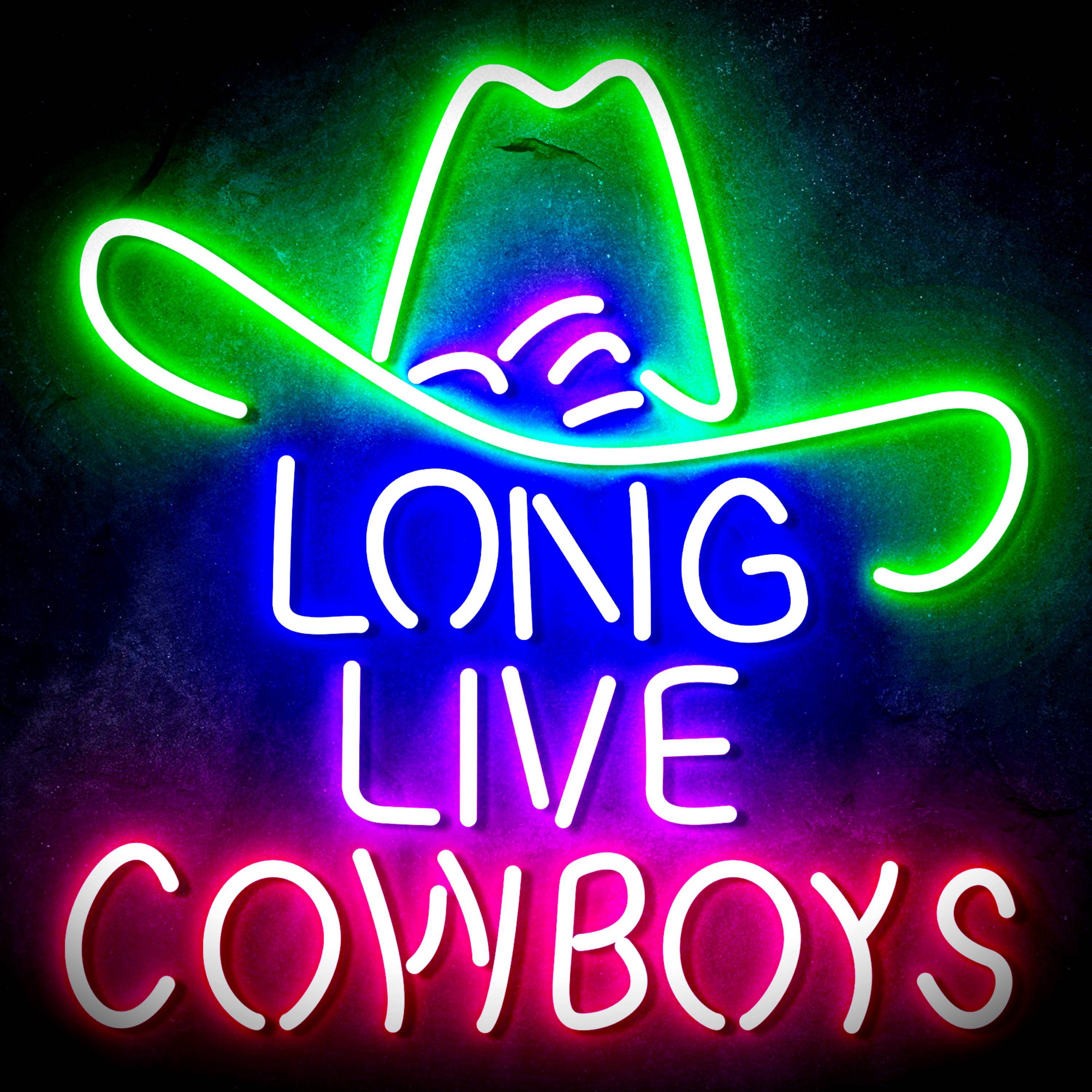 Long Live Cowboys Flex Neon-like LED Sign