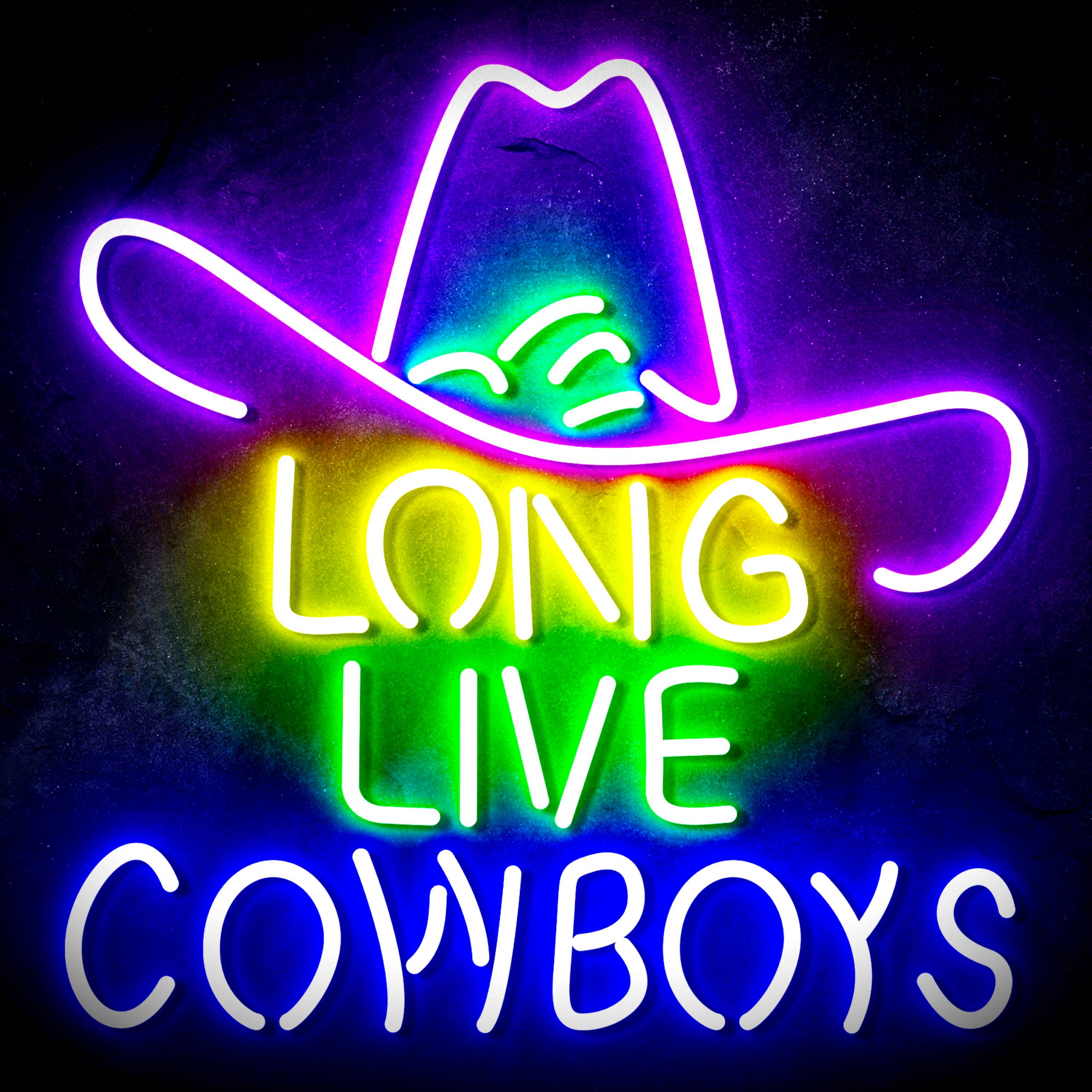 Long Live Cowboys Flex Neon-like LED Sign