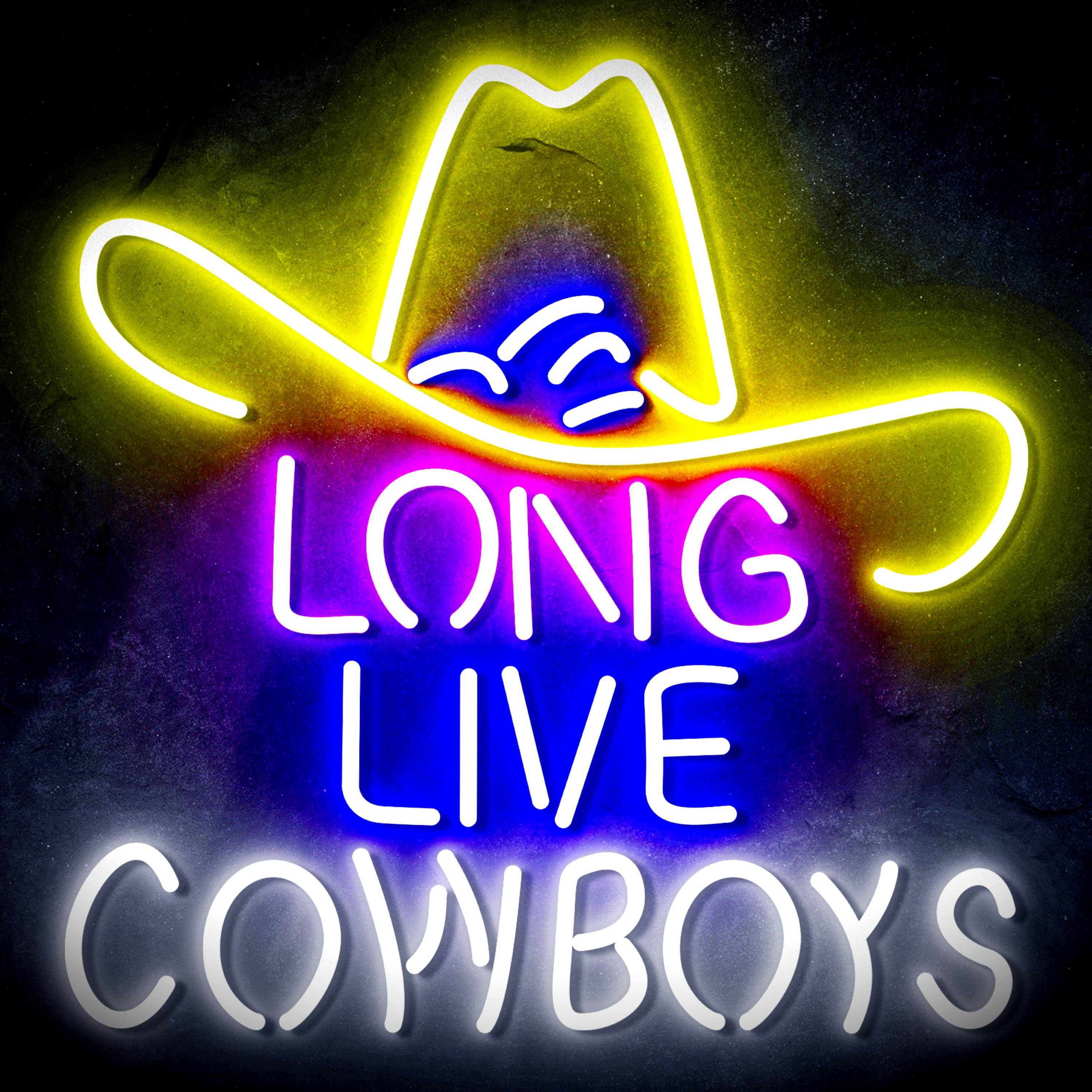 Long Live Cowboys Flex Neon-like LED Sign