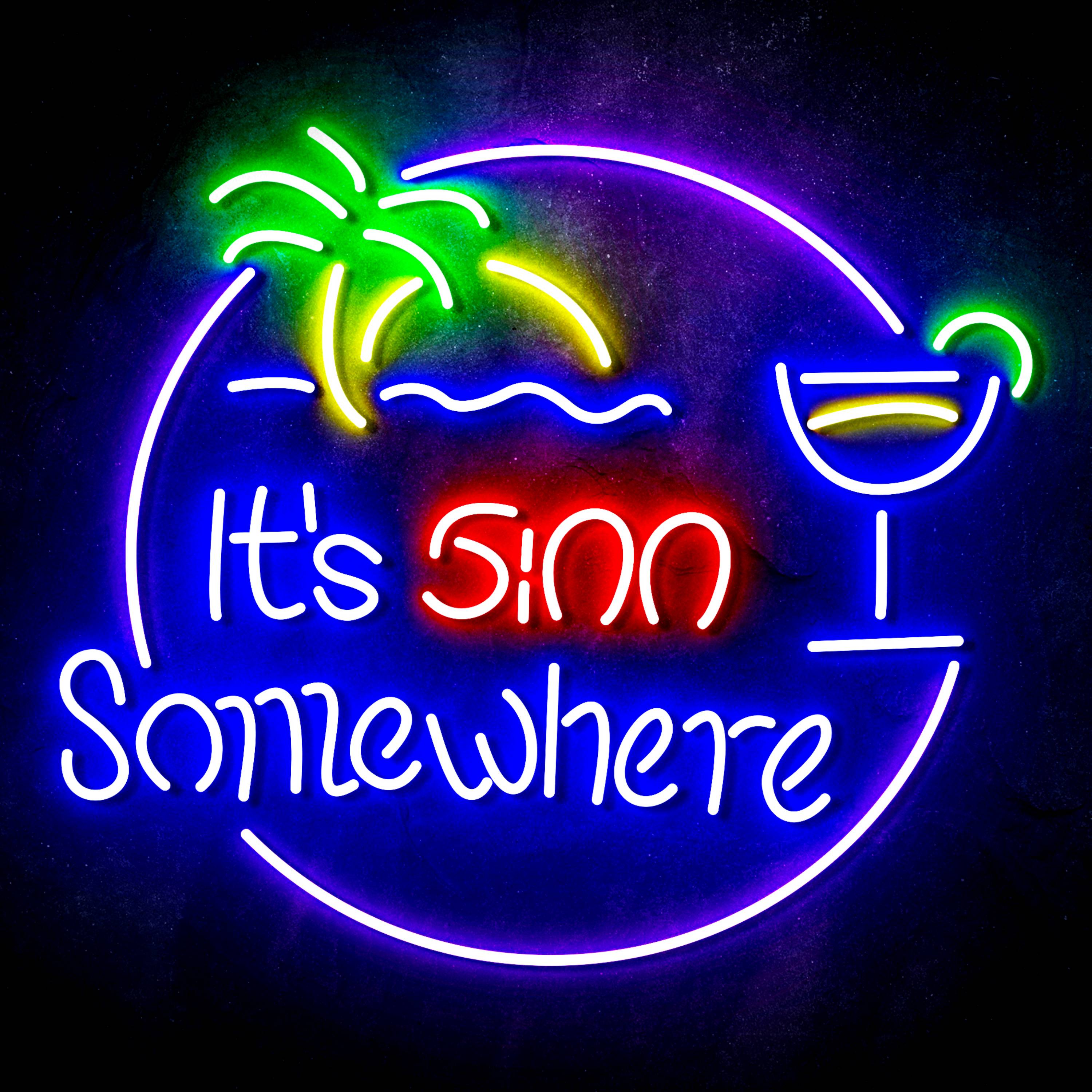 It's 5:00 Somewhere Flex Neon-like LED Sign