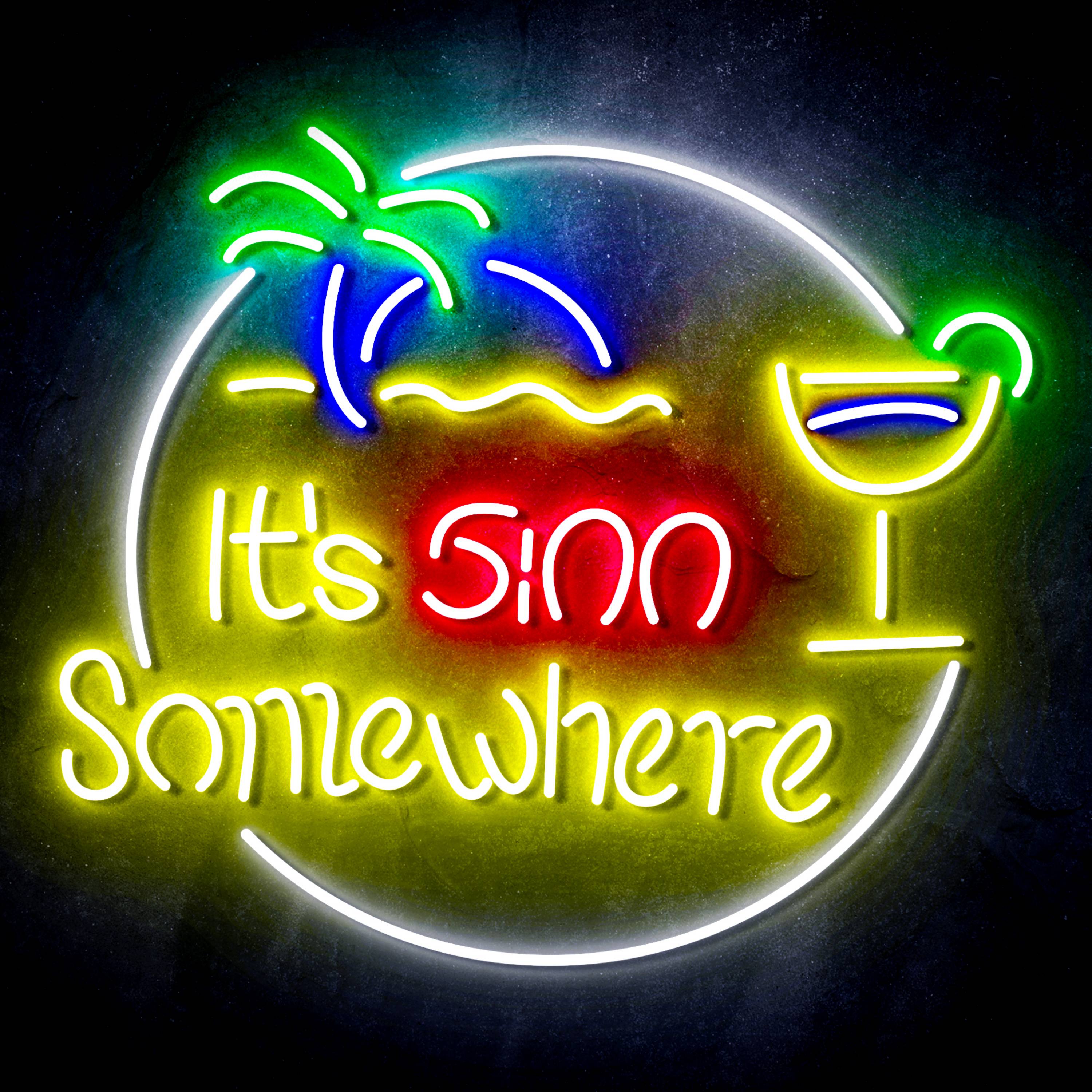 It's 5:00 Somewhere Flex Neon-like LED Sign