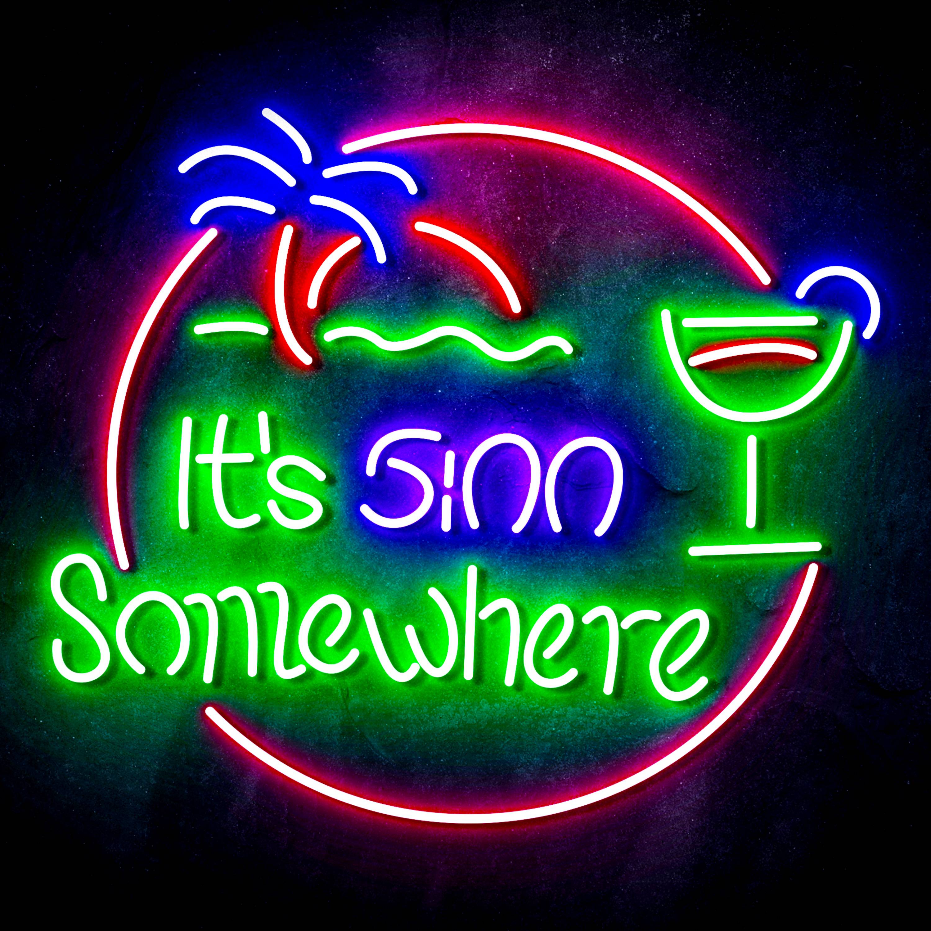 It's 5:00 Somewhere Flex Neon-like LED Sign