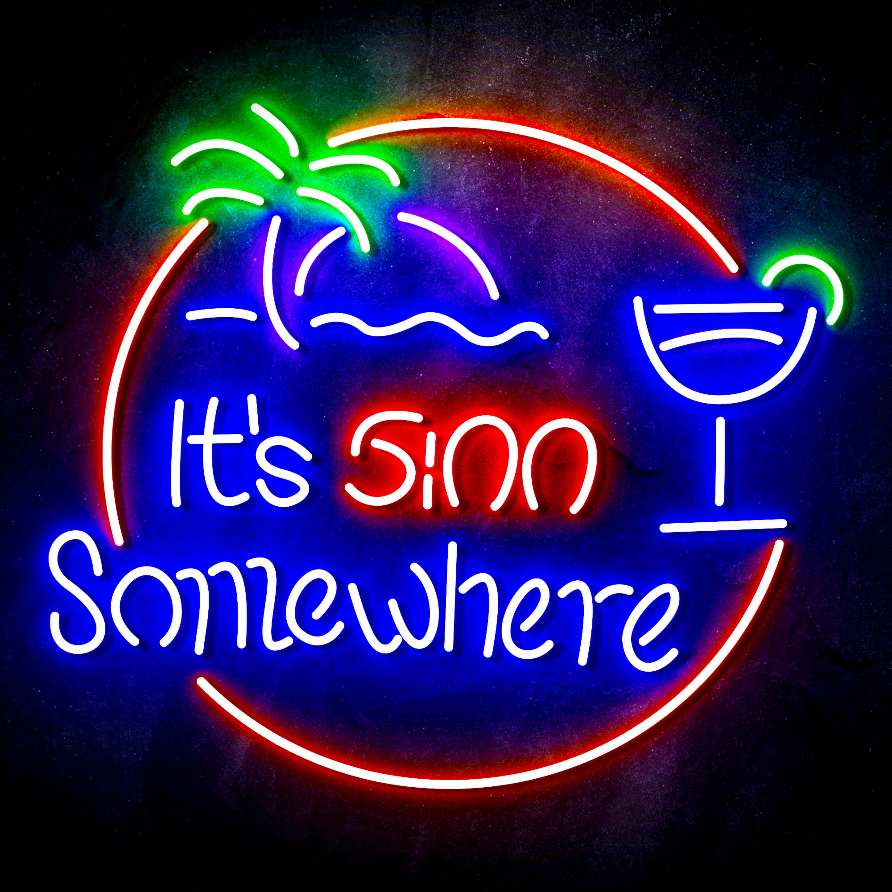 It's 5:00 Somewhere Flex Neon-like LED Sign