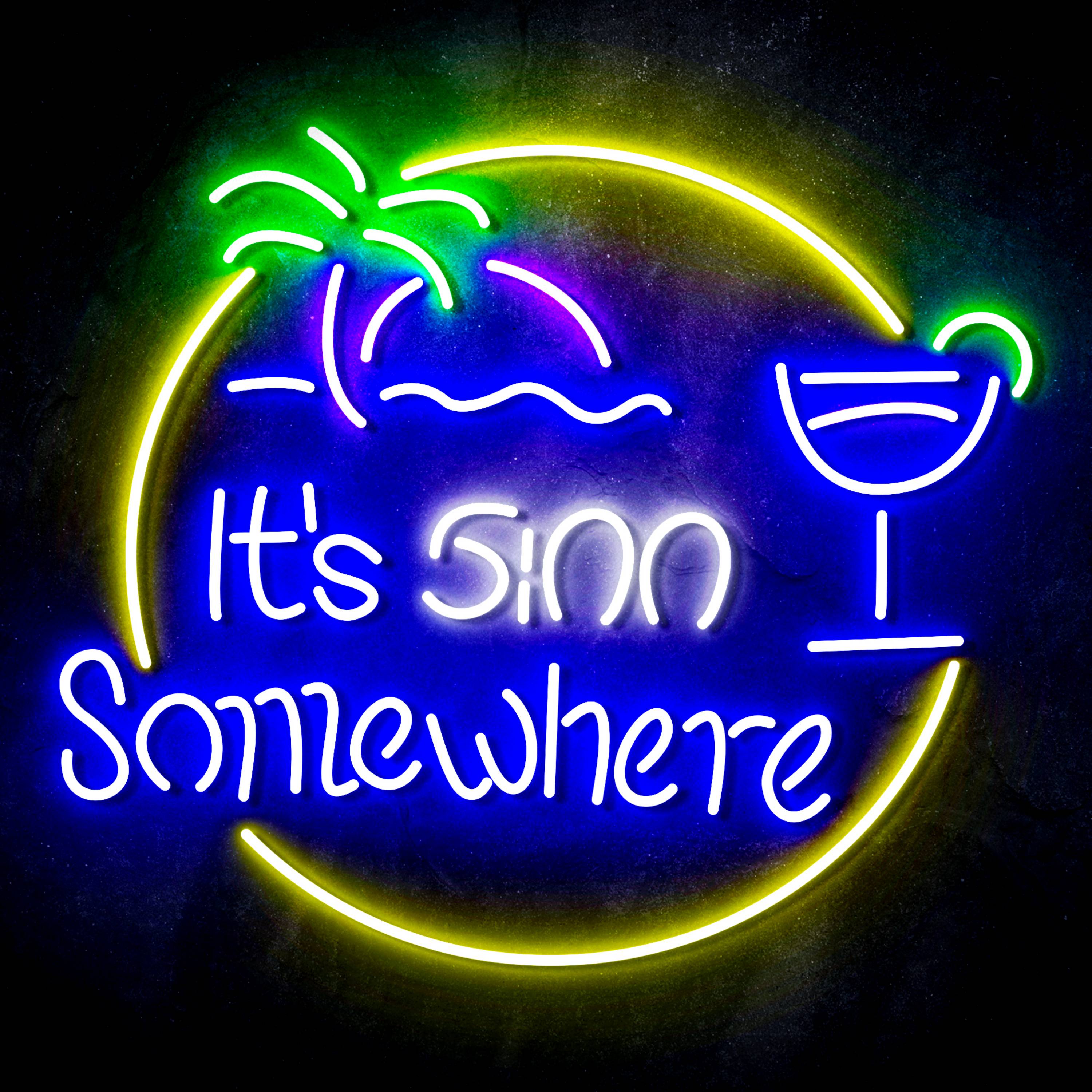 It's 5:00 Somewhere Flex Neon-like LED Sign