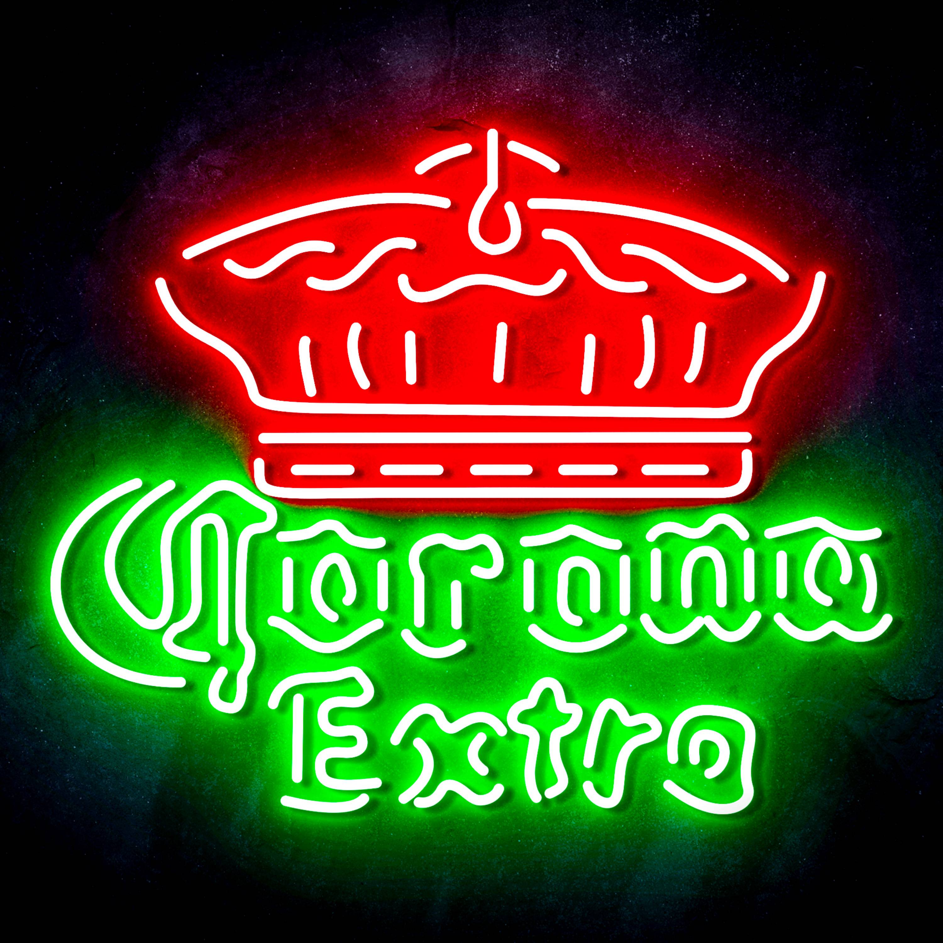 Corona Extra with Crown Flex Neon-like LED Sign