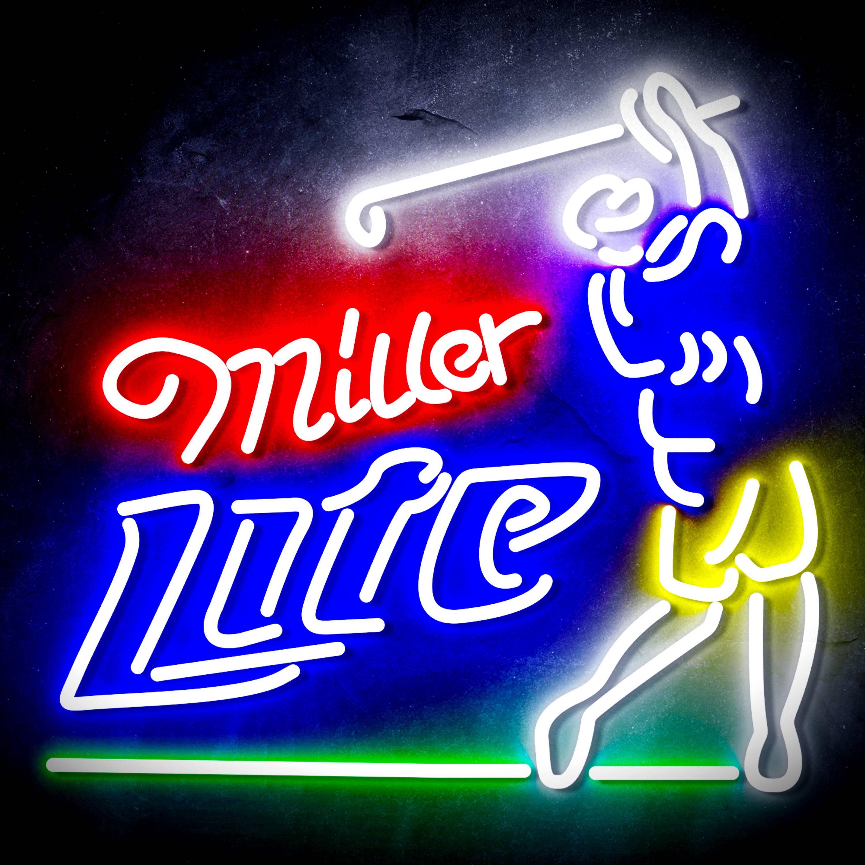 Miller Lite Golf Flex Neon-like LED Sign