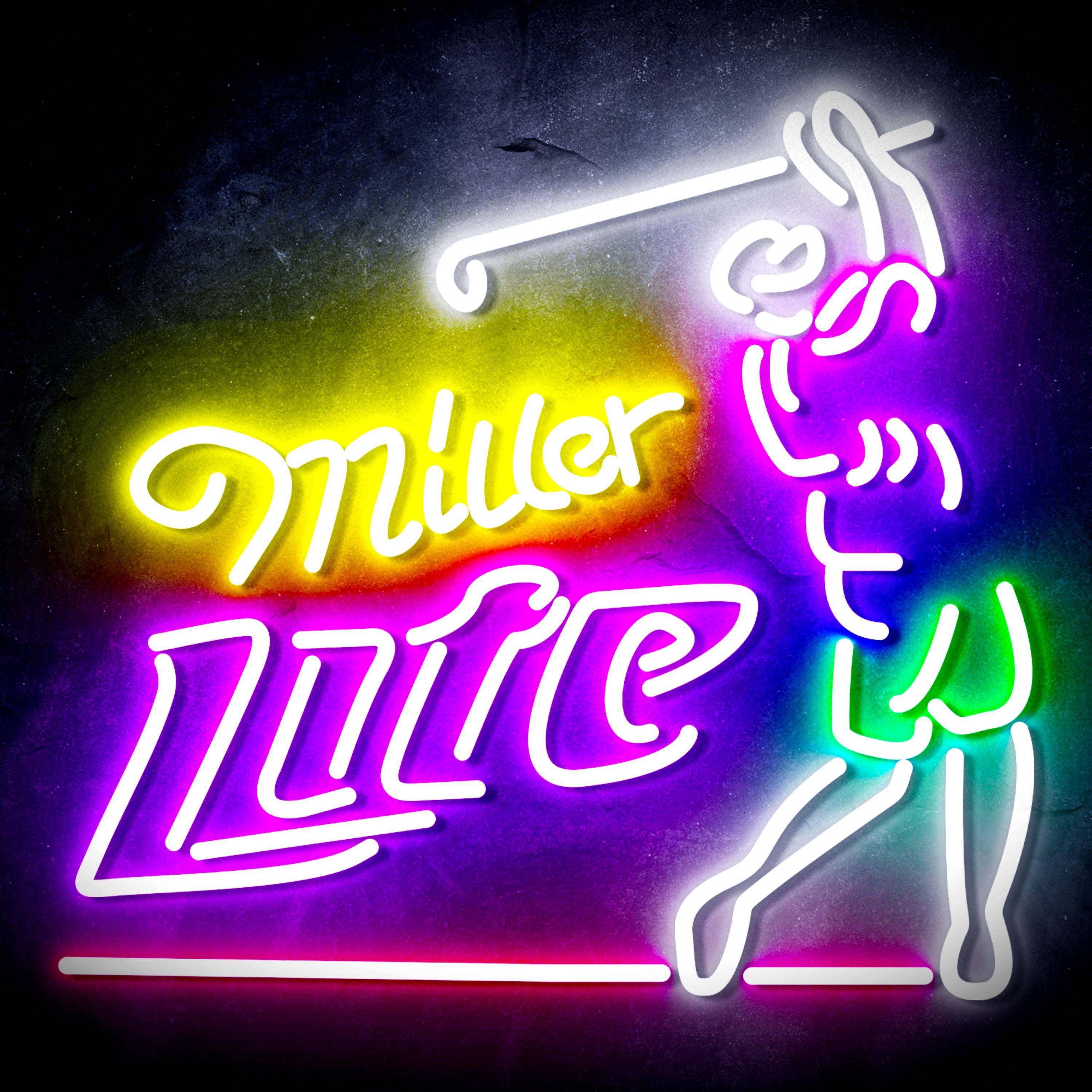 Miller Lite Golf Flex Neon-like LED Sign