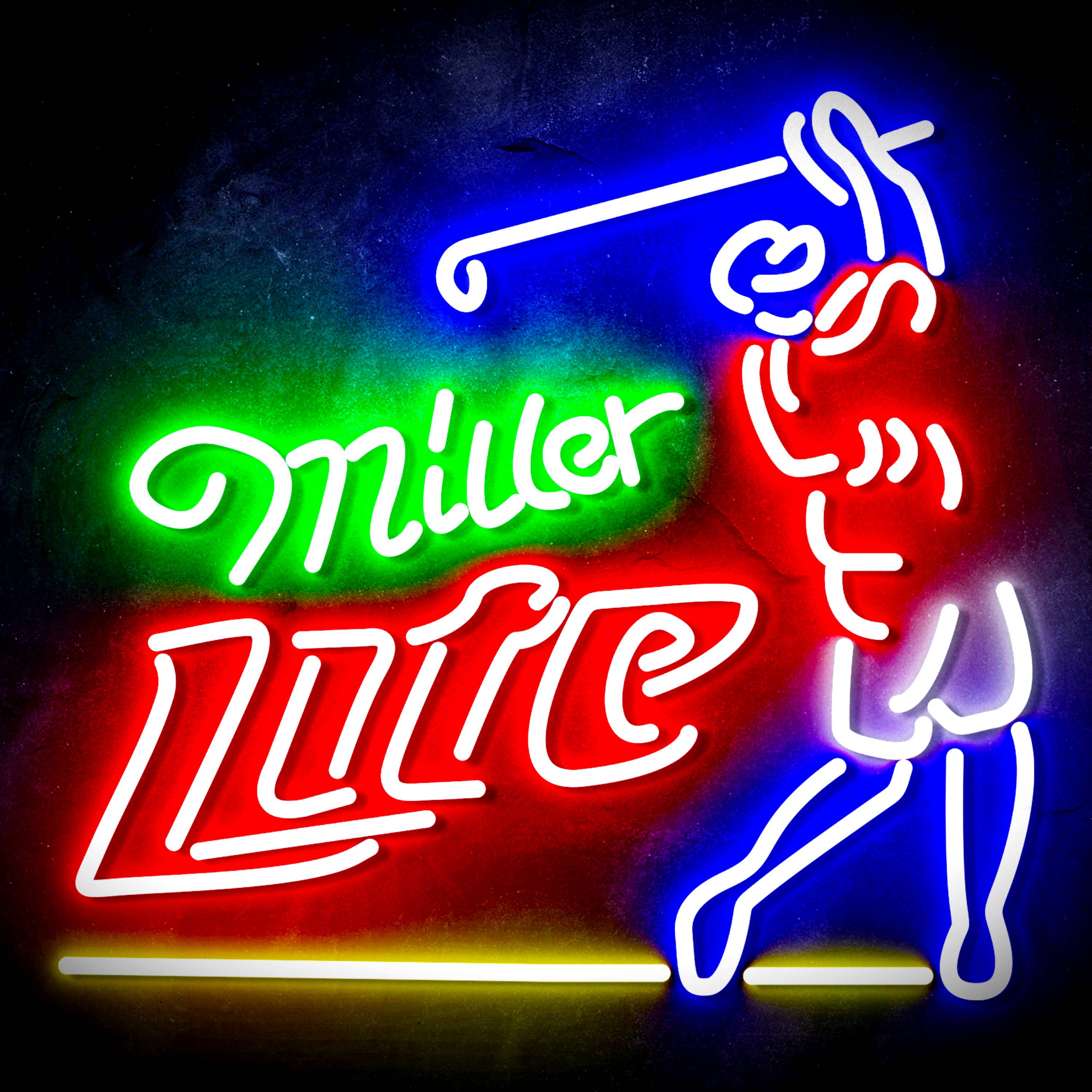 Miller Lite Golf Flex Neon-like LED Sign