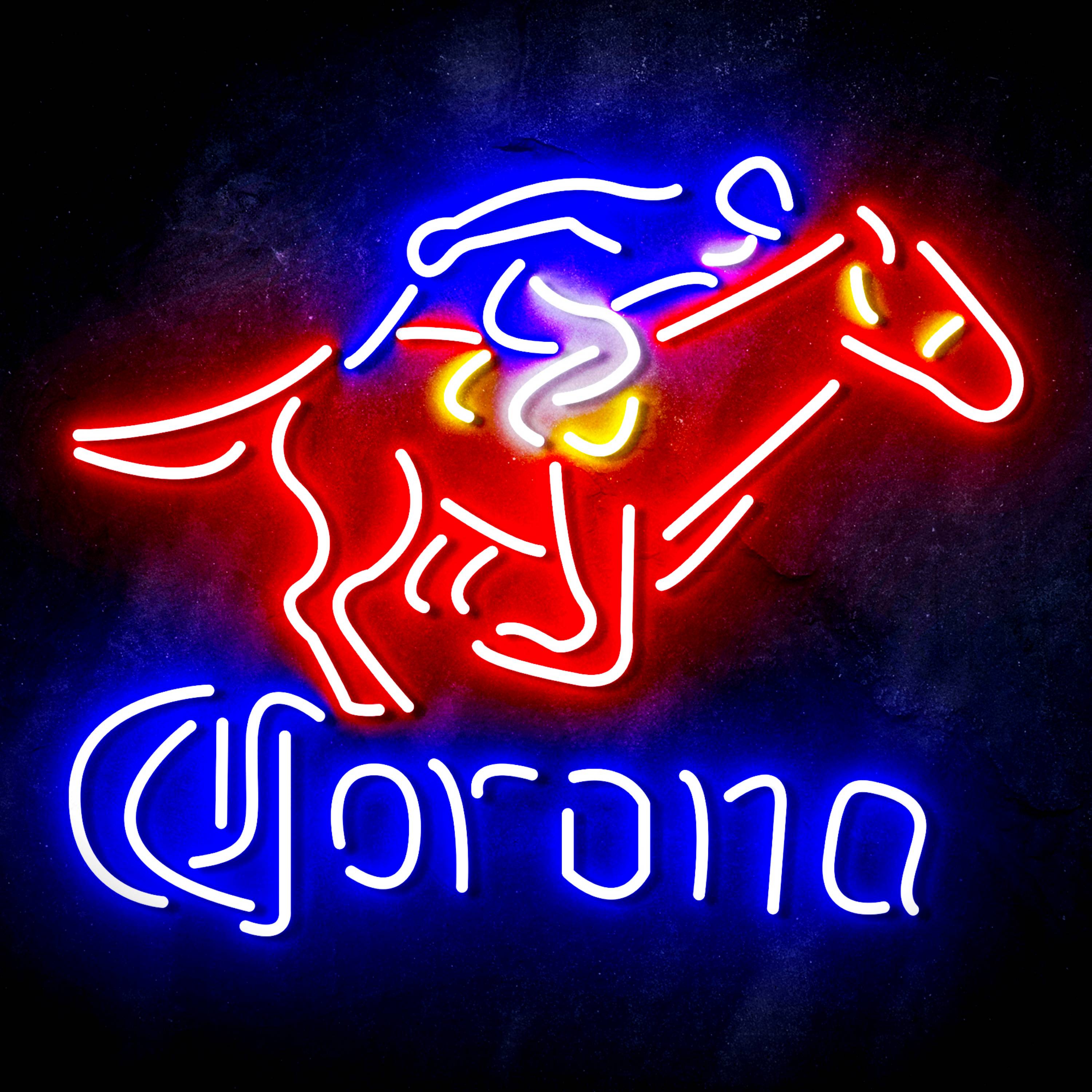 Croona with Racing Horse Flex Neon-like LED Sign