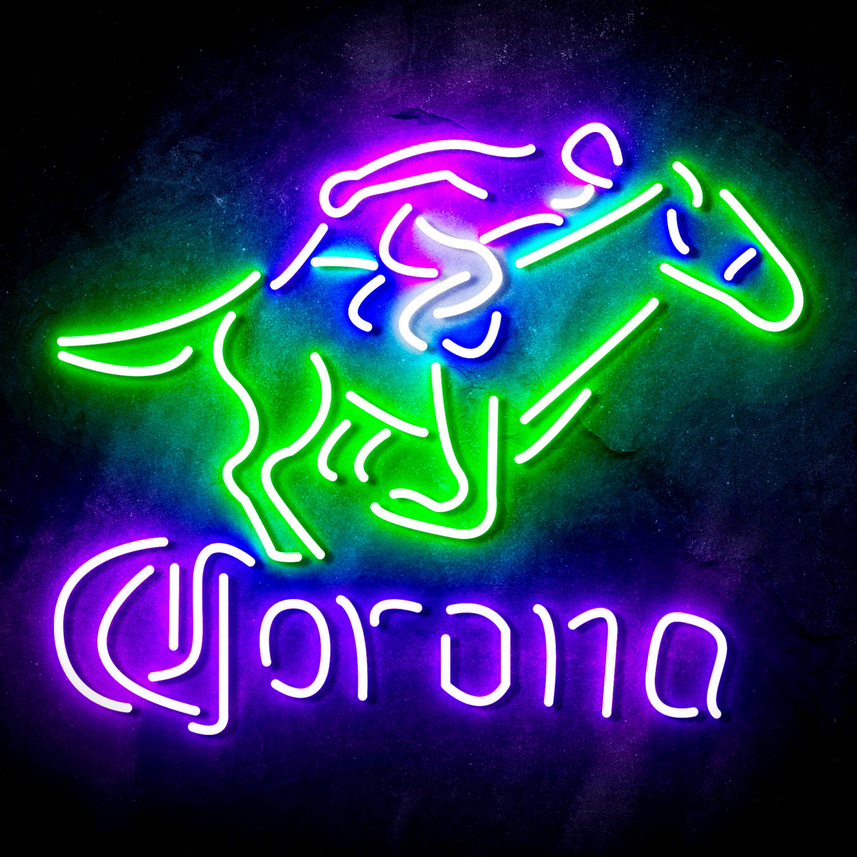 Croona with Racing Horse Flex Neon-like LED Sign