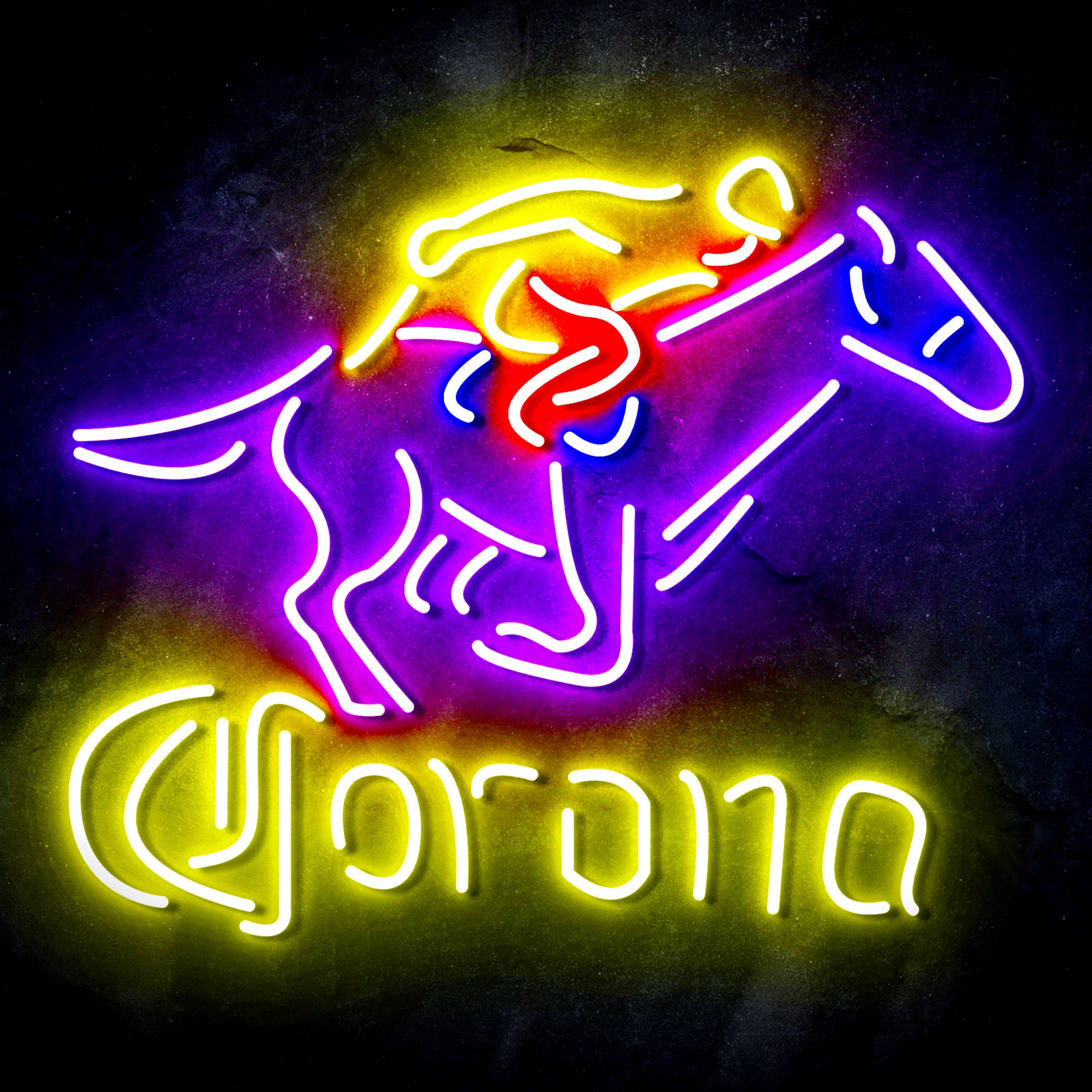 Croona with Racing Horse Flex Neon-like LED Sign