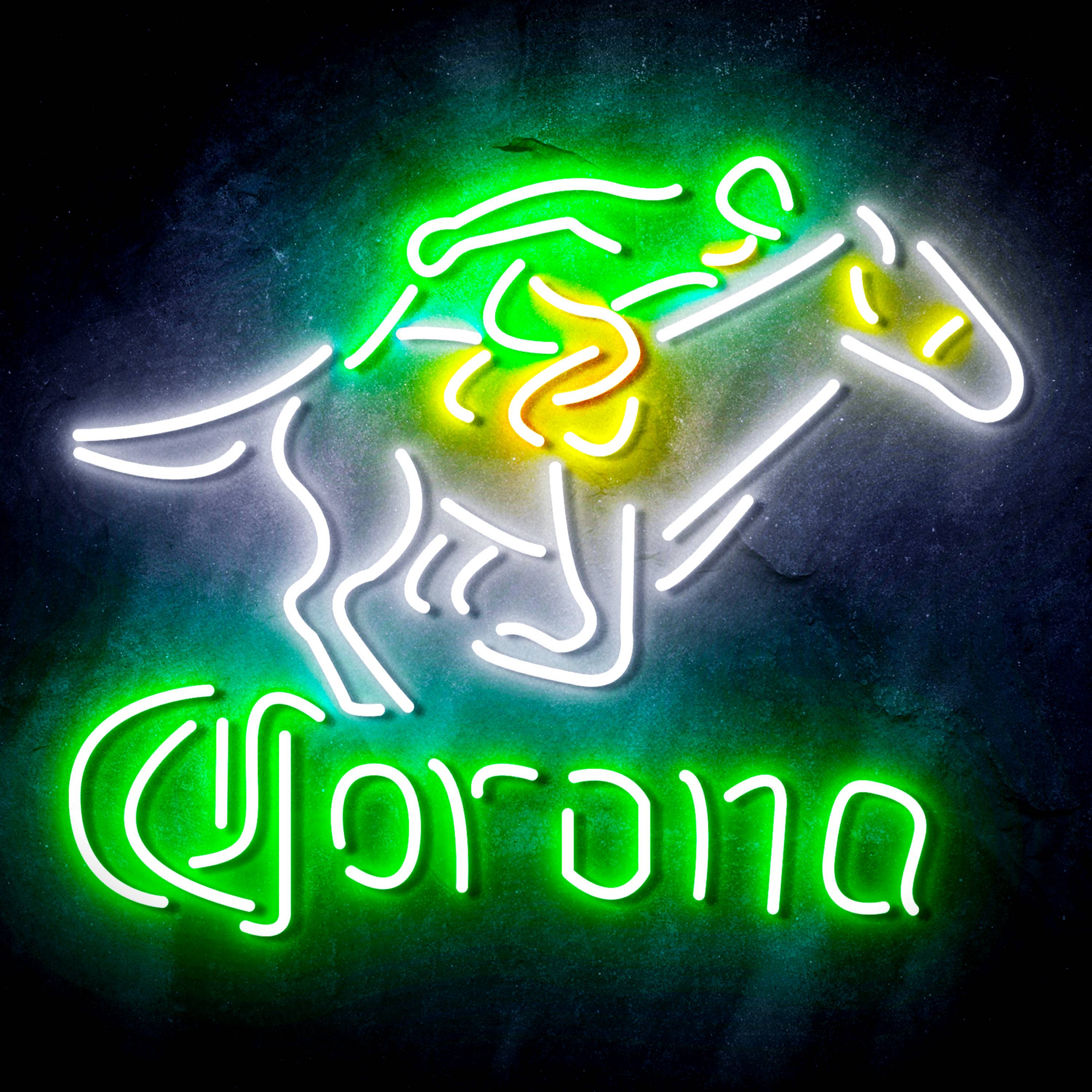 Croona with Racing Horse Flex Neon-like LED Sign