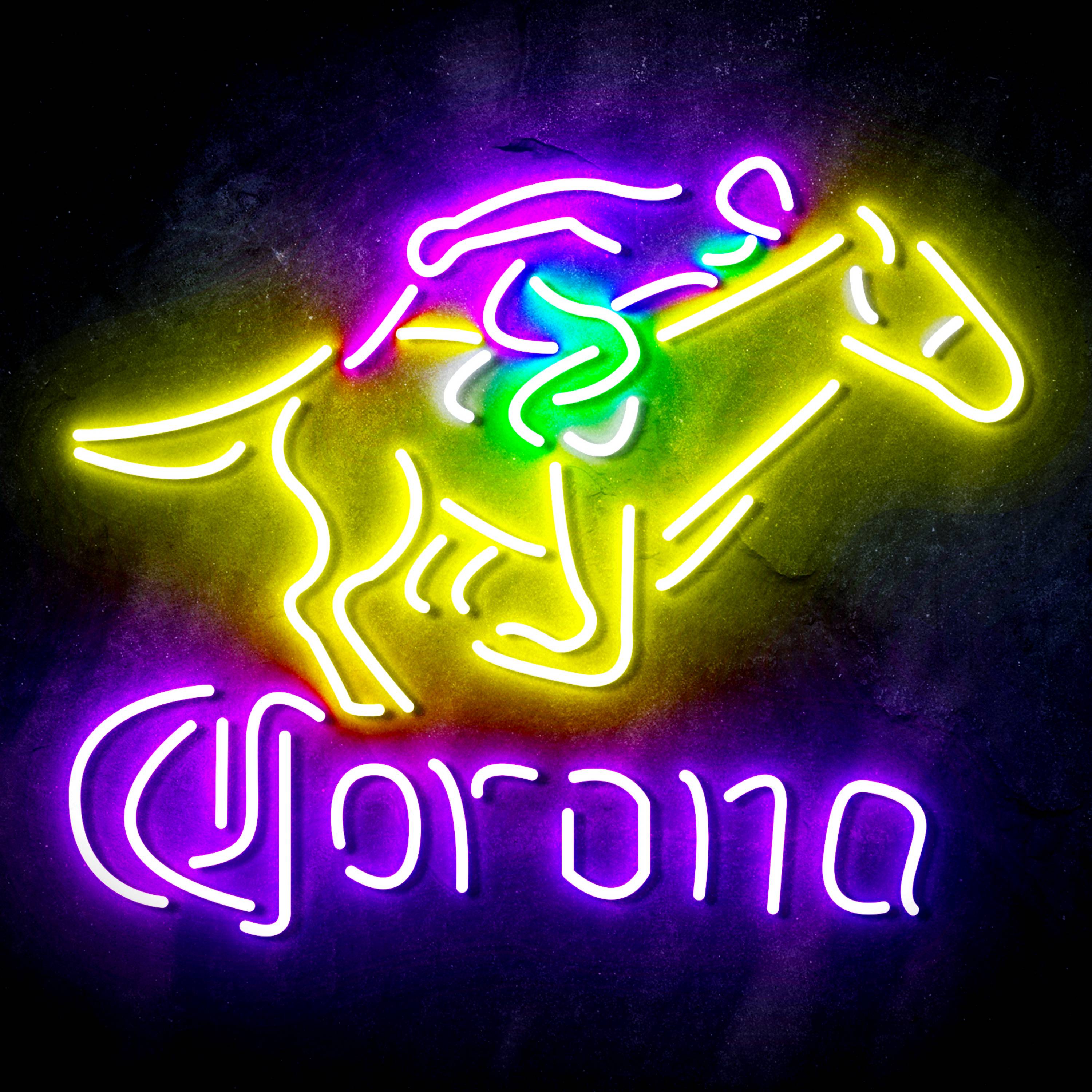 Croona with Racing Horse Flex Neon-like LED Sign