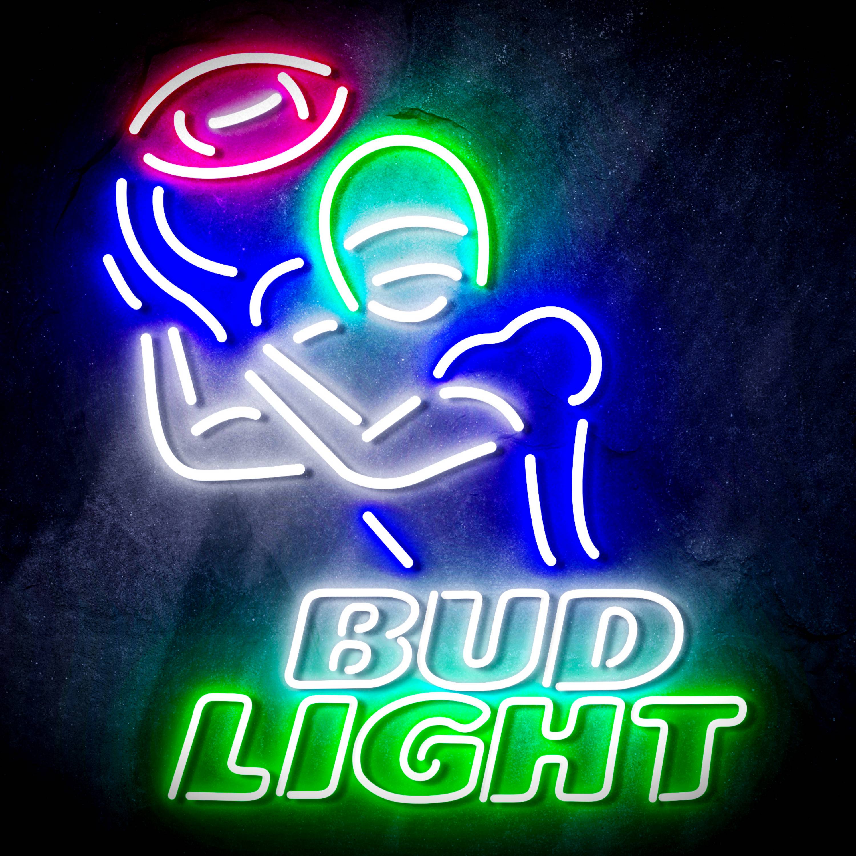 Bud Light Football Flex Neon-like LED Sign