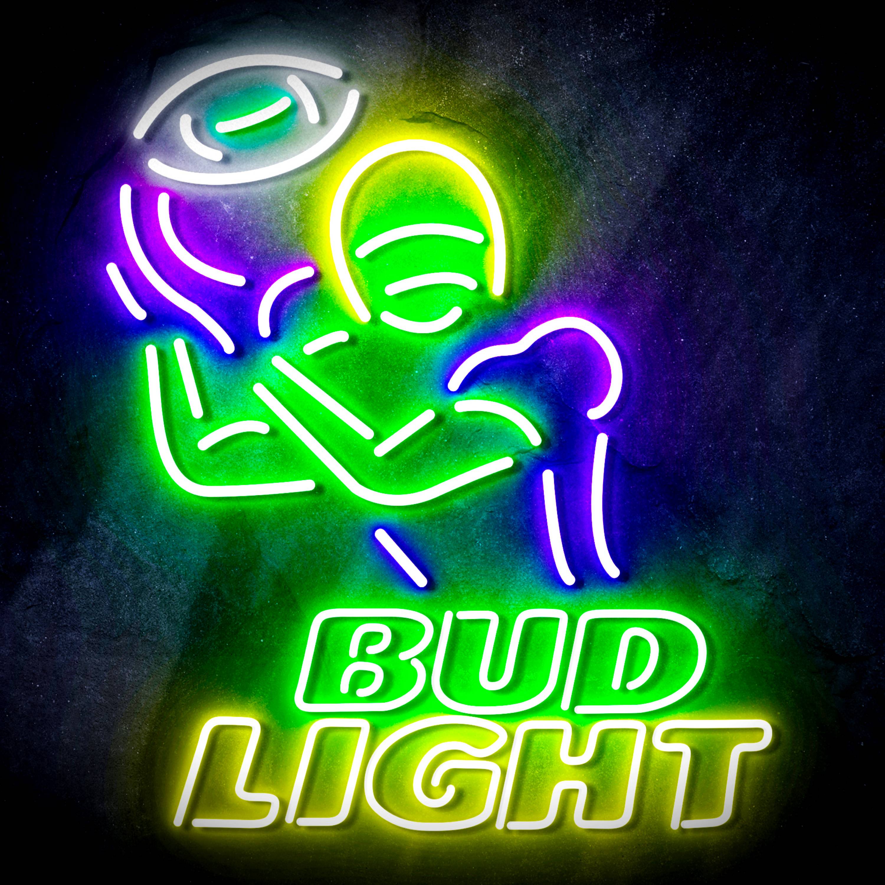 Bud Light Football Flex Neon-like LED Sign