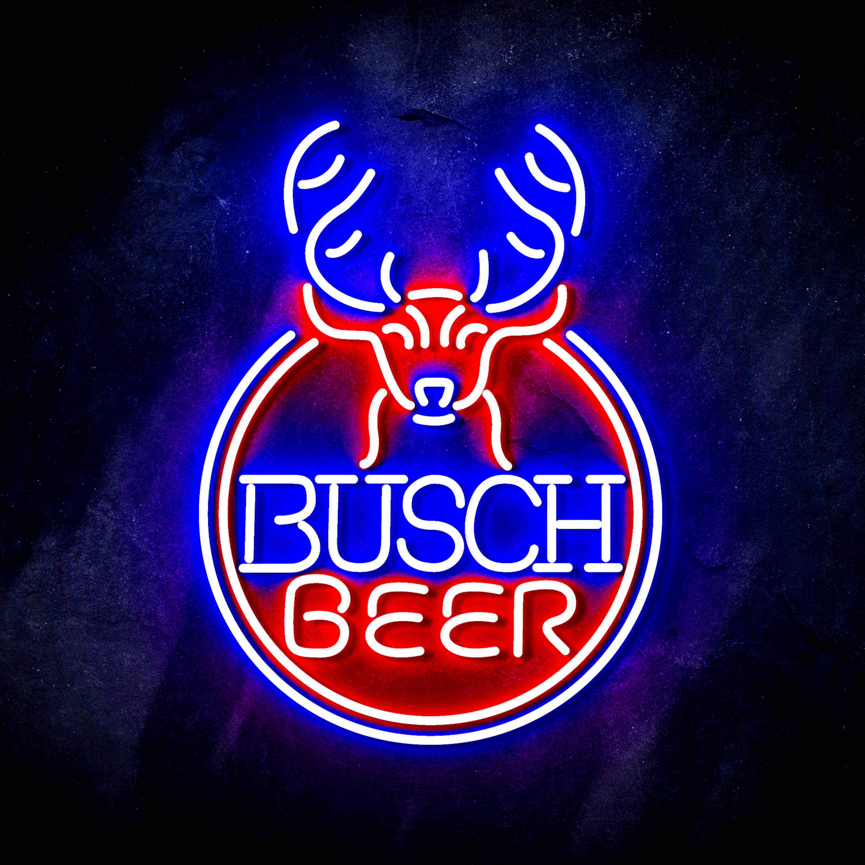 Busch Beer with Deer Head Flex Neon-like LED Sign