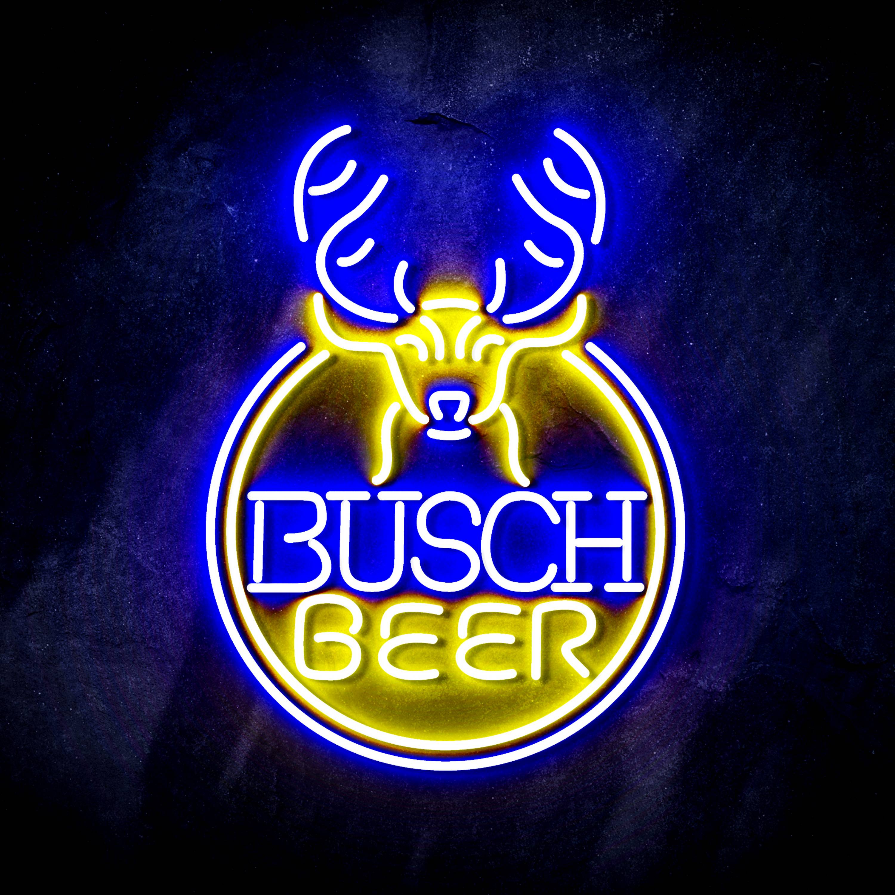 Busch Beer with Deer Head Flex Neon-like LED Sign