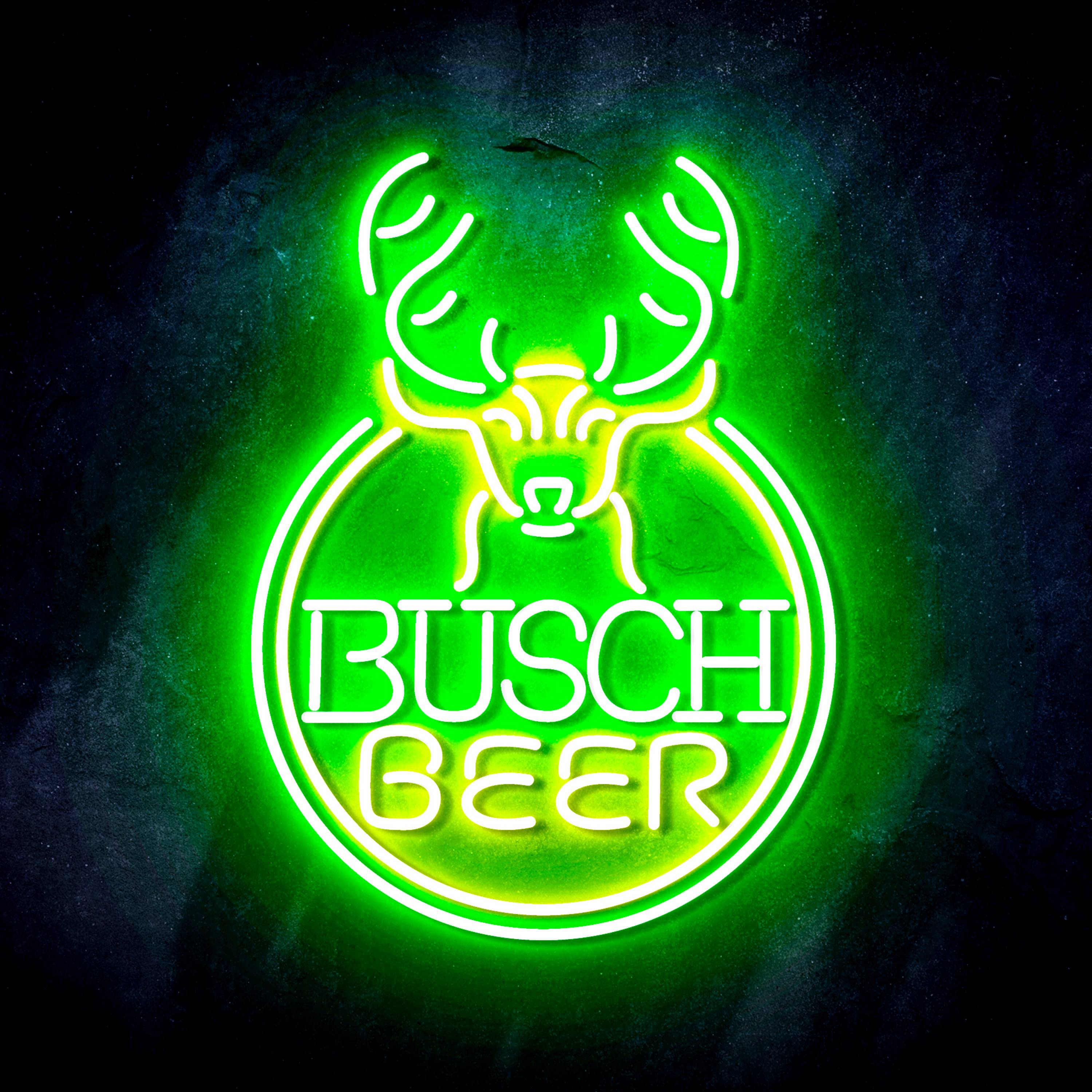 Busch Beer with Deer Head Flex Neon-like LED Sign