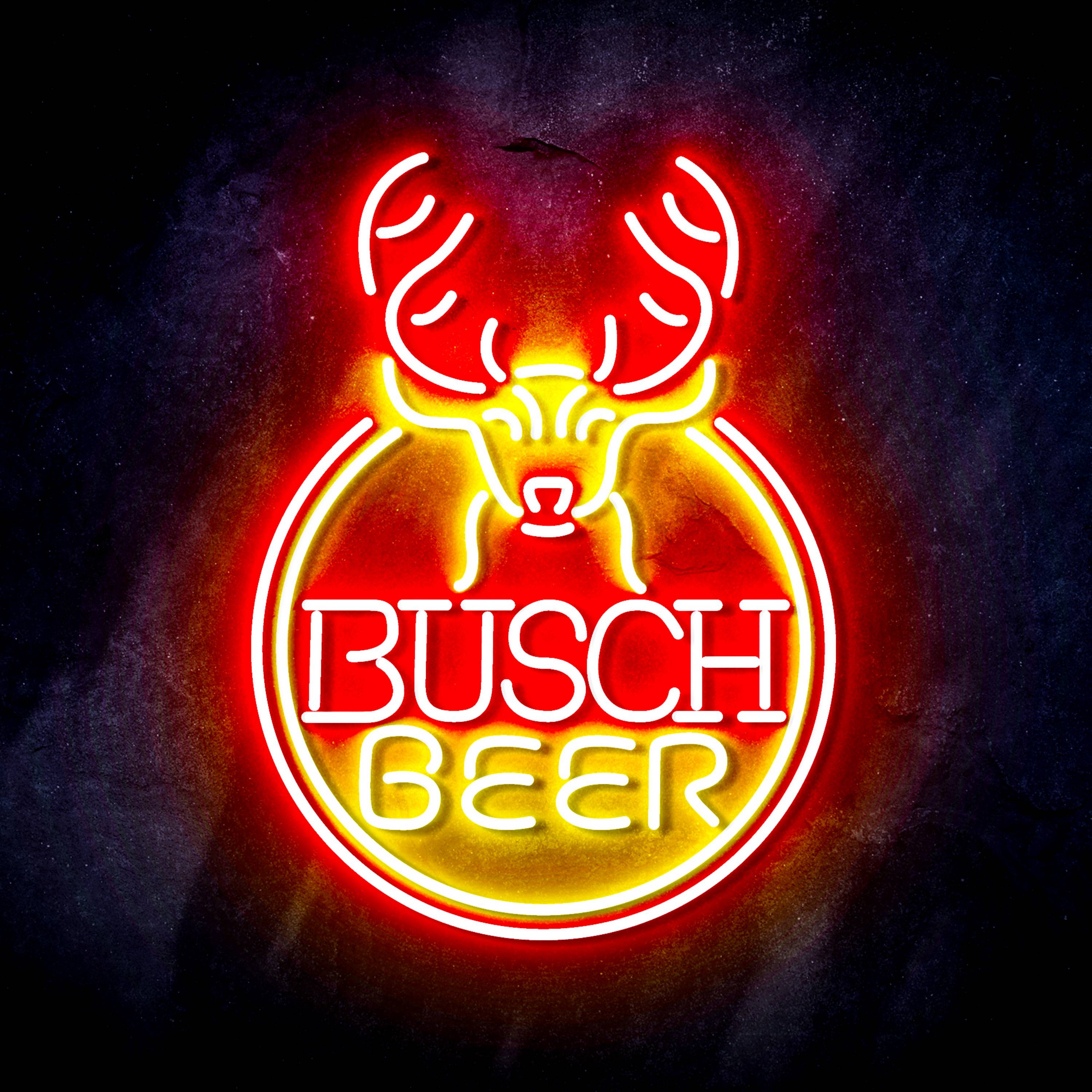 Busch Beer with Deer Head Flex Neon-like LED Sign