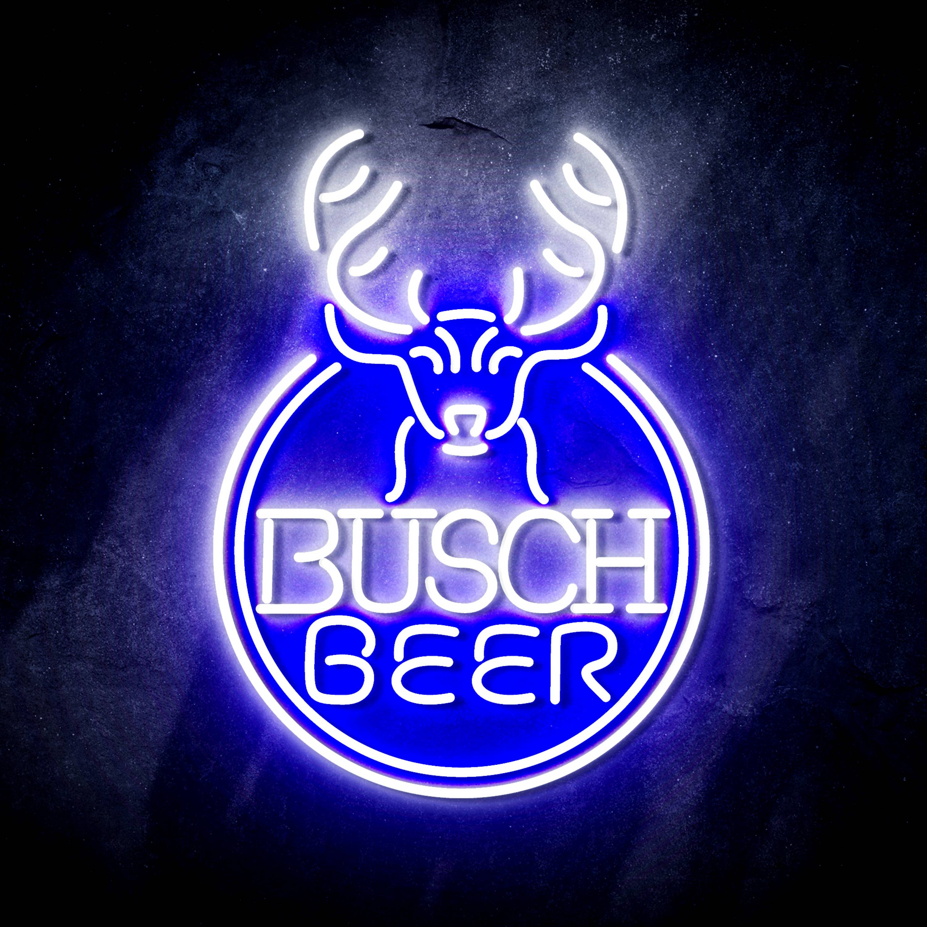 Busch Beer with Deer Head Flex Neon-like LED Sign