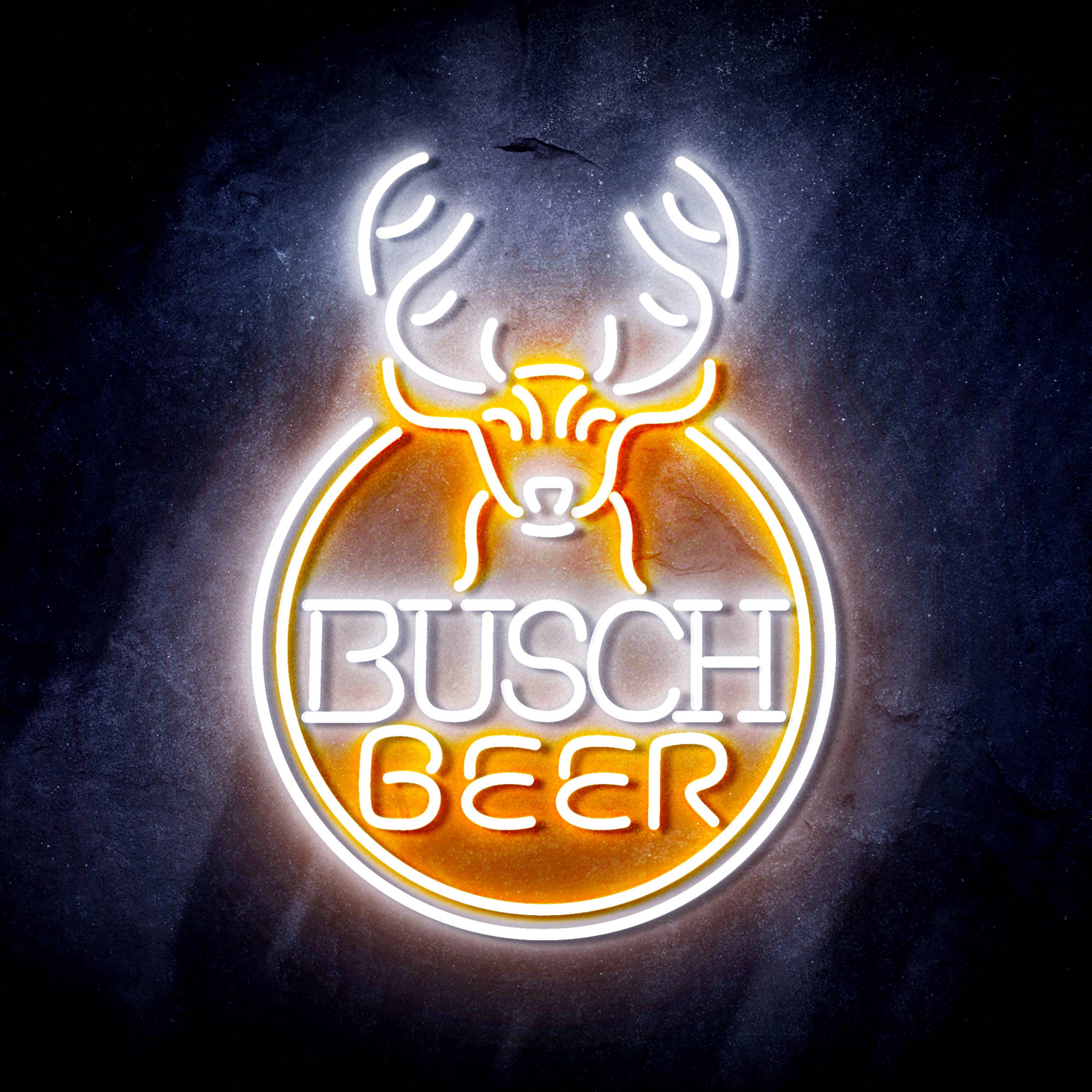 Busch Beer with Deer Head Flex Neon-like LED Sign