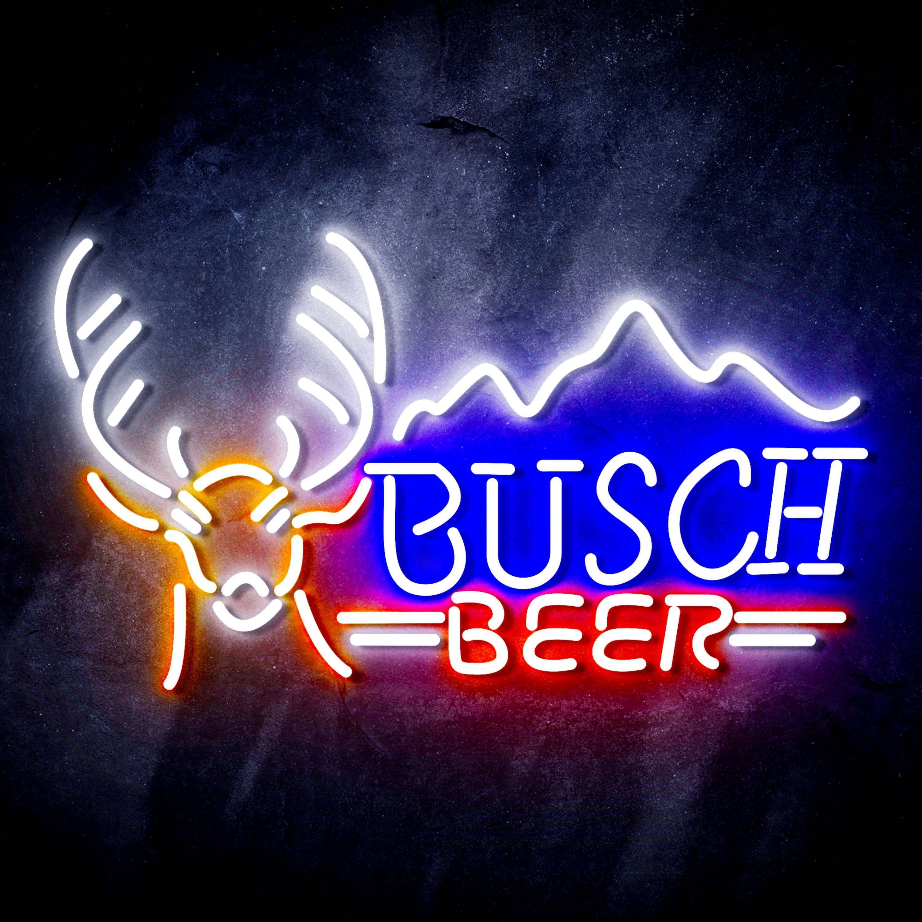 Busch Beer with Deer Head Flex Neon-like LED Sign