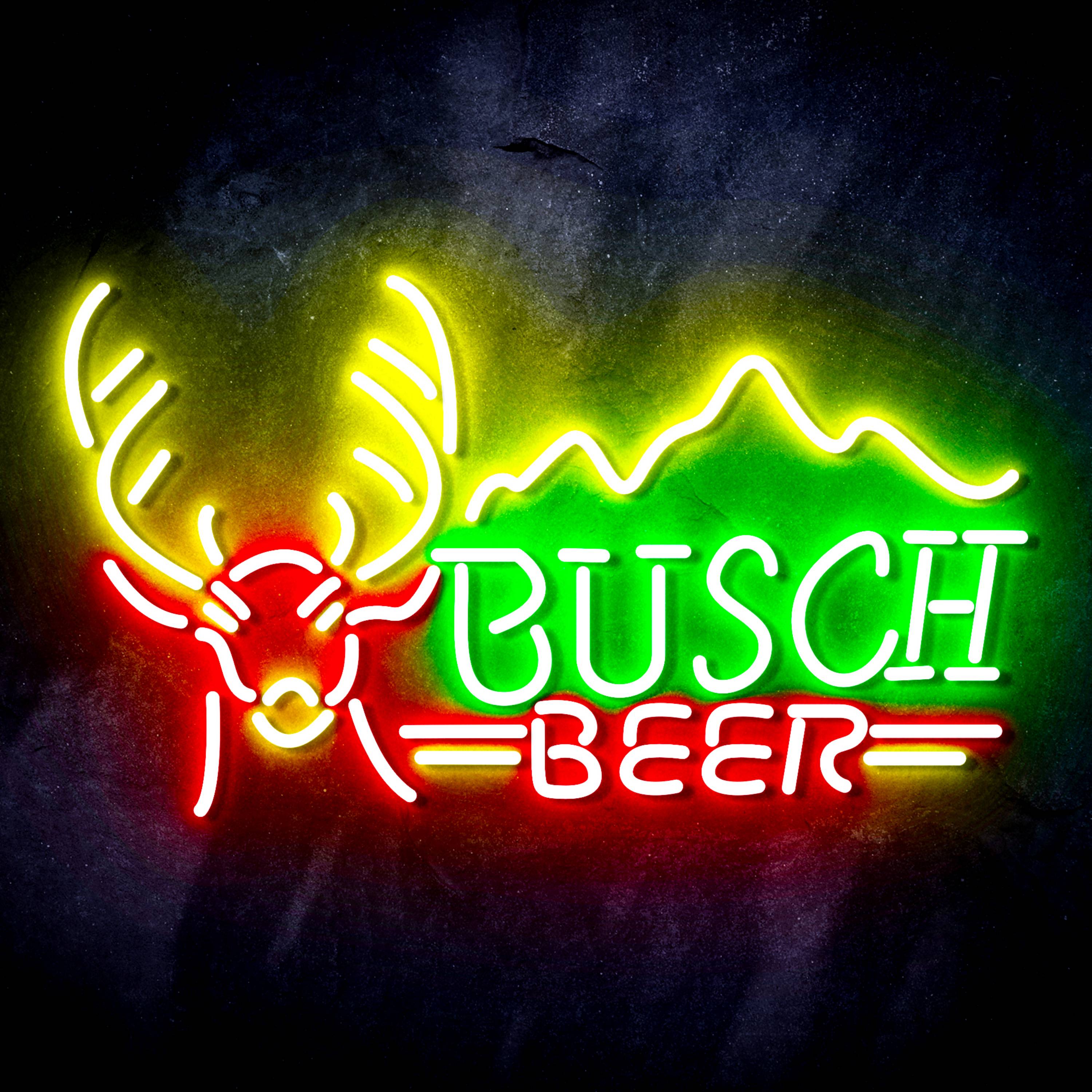 Busch Beer with Deer Head Flex Neon-like LED Sign