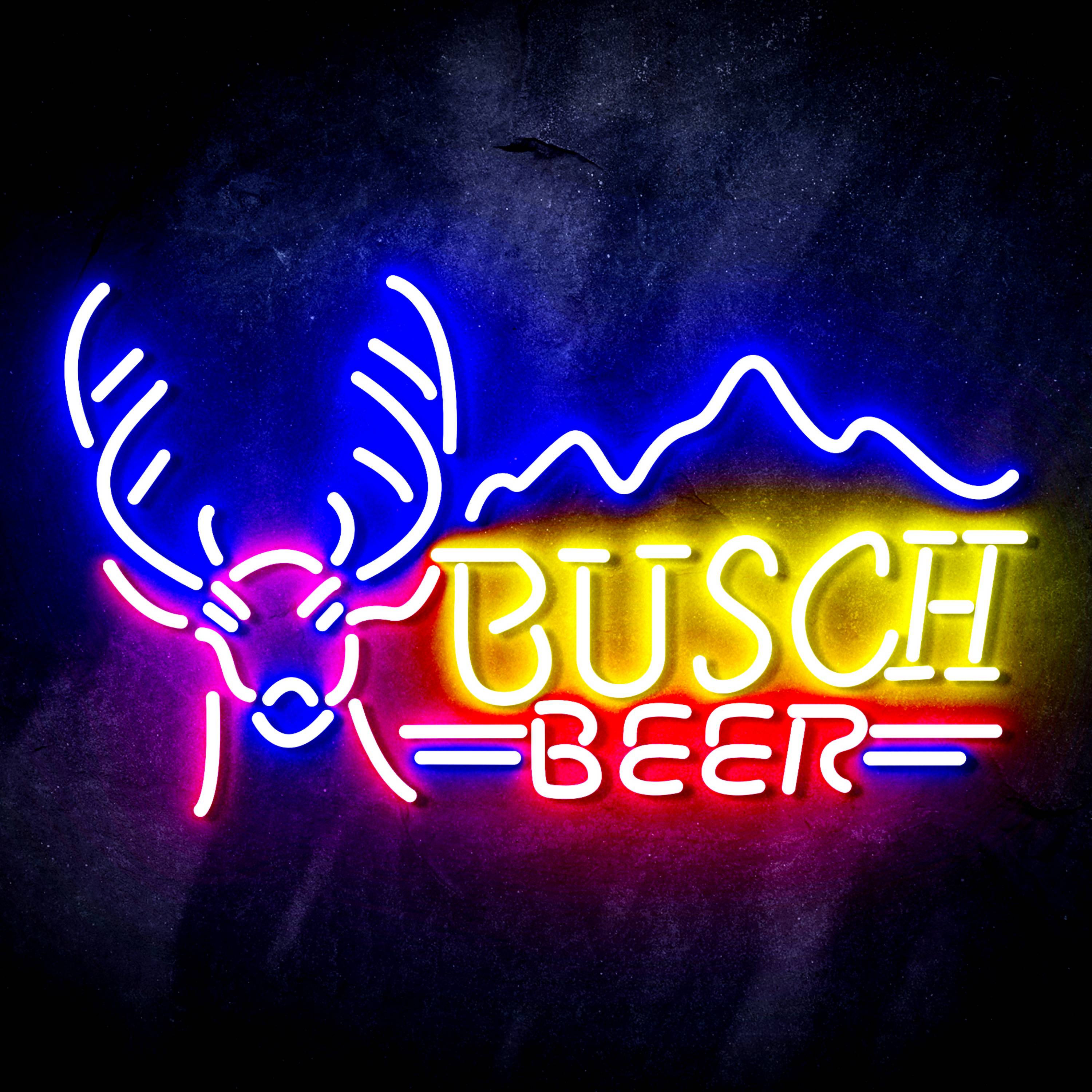 Busch Beer with Deer Head Flex Neon-like LED Sign