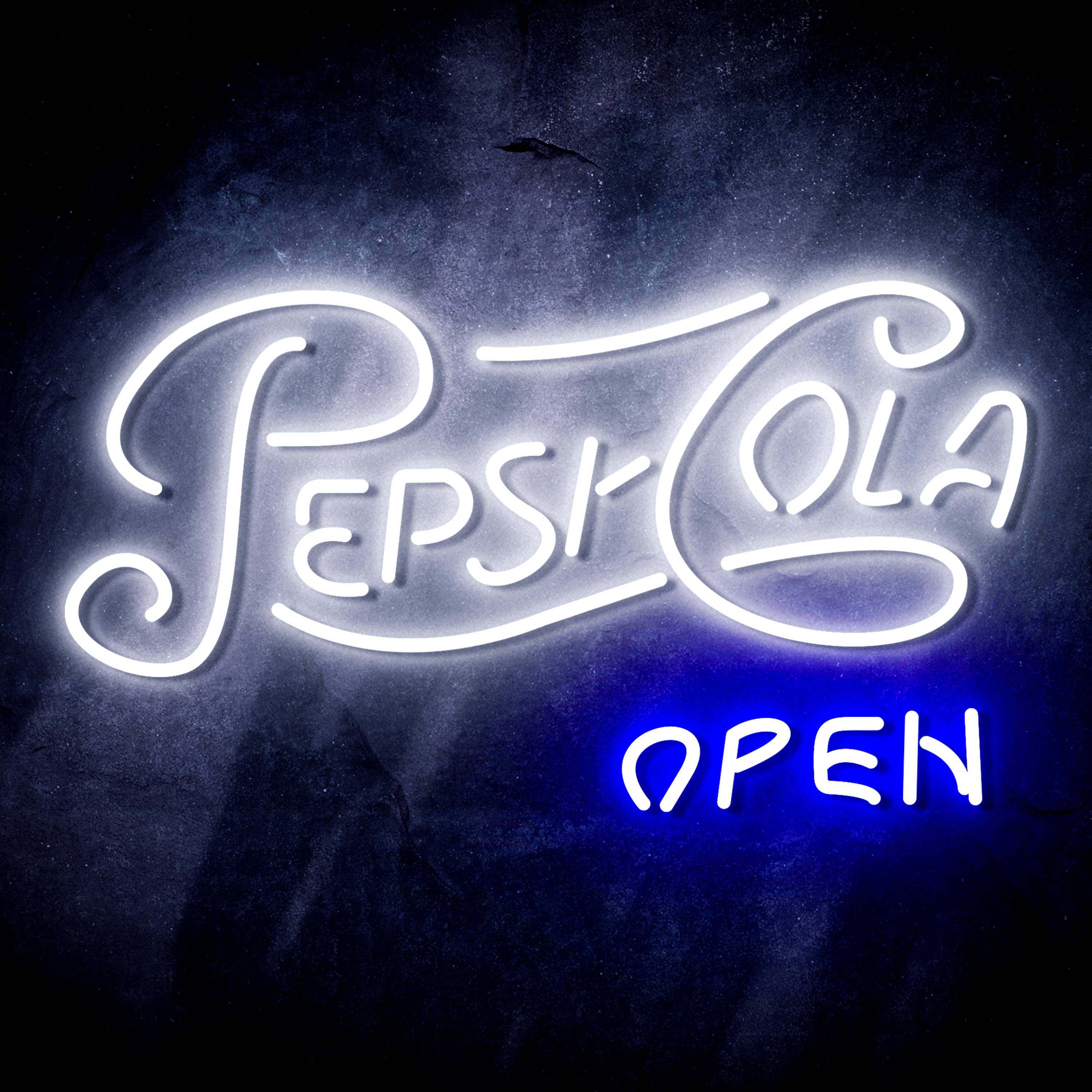 Pepsi Cola Open Sign Flex Neon-like LED Sign