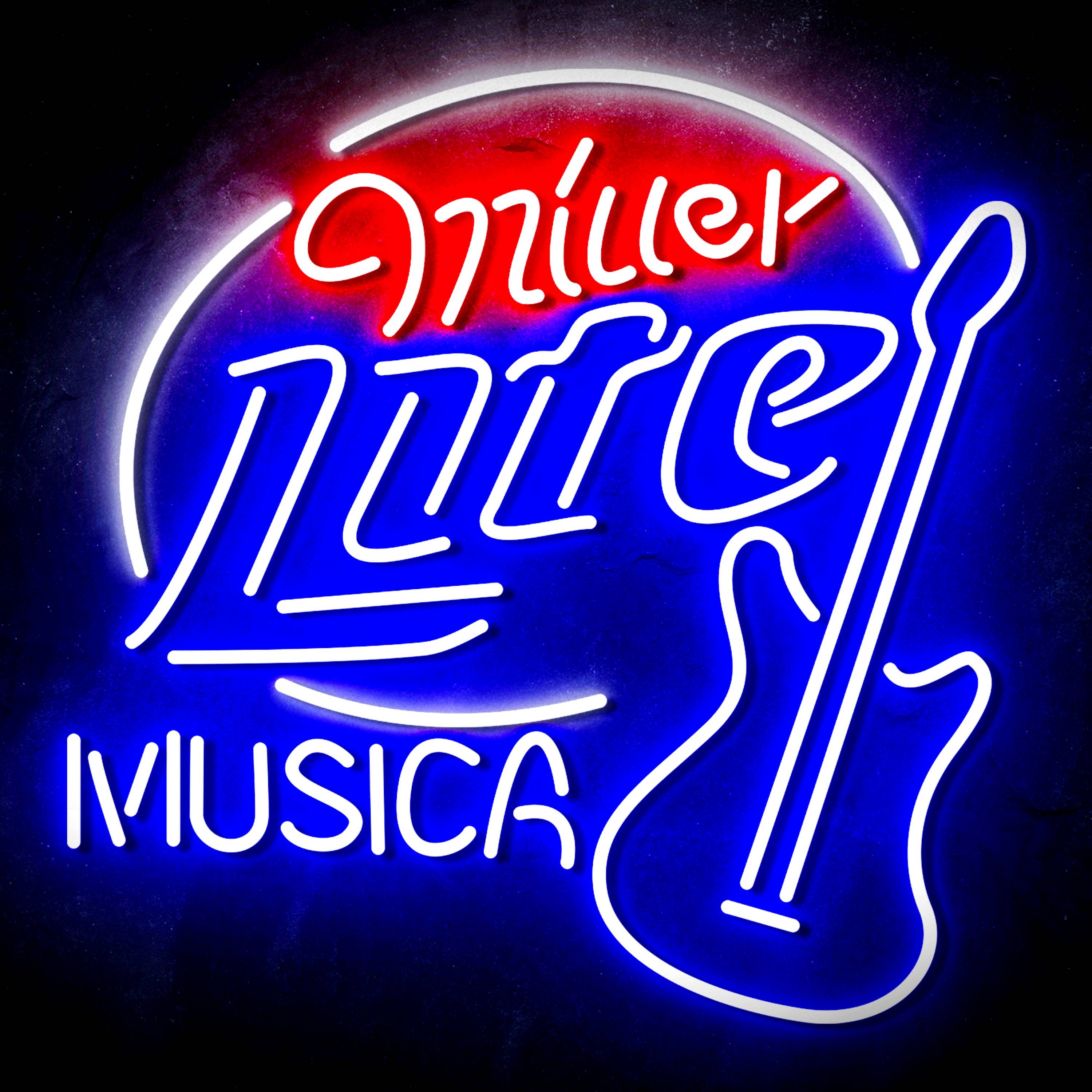 Miller Lite Musica Flex Neon-like LED Sign