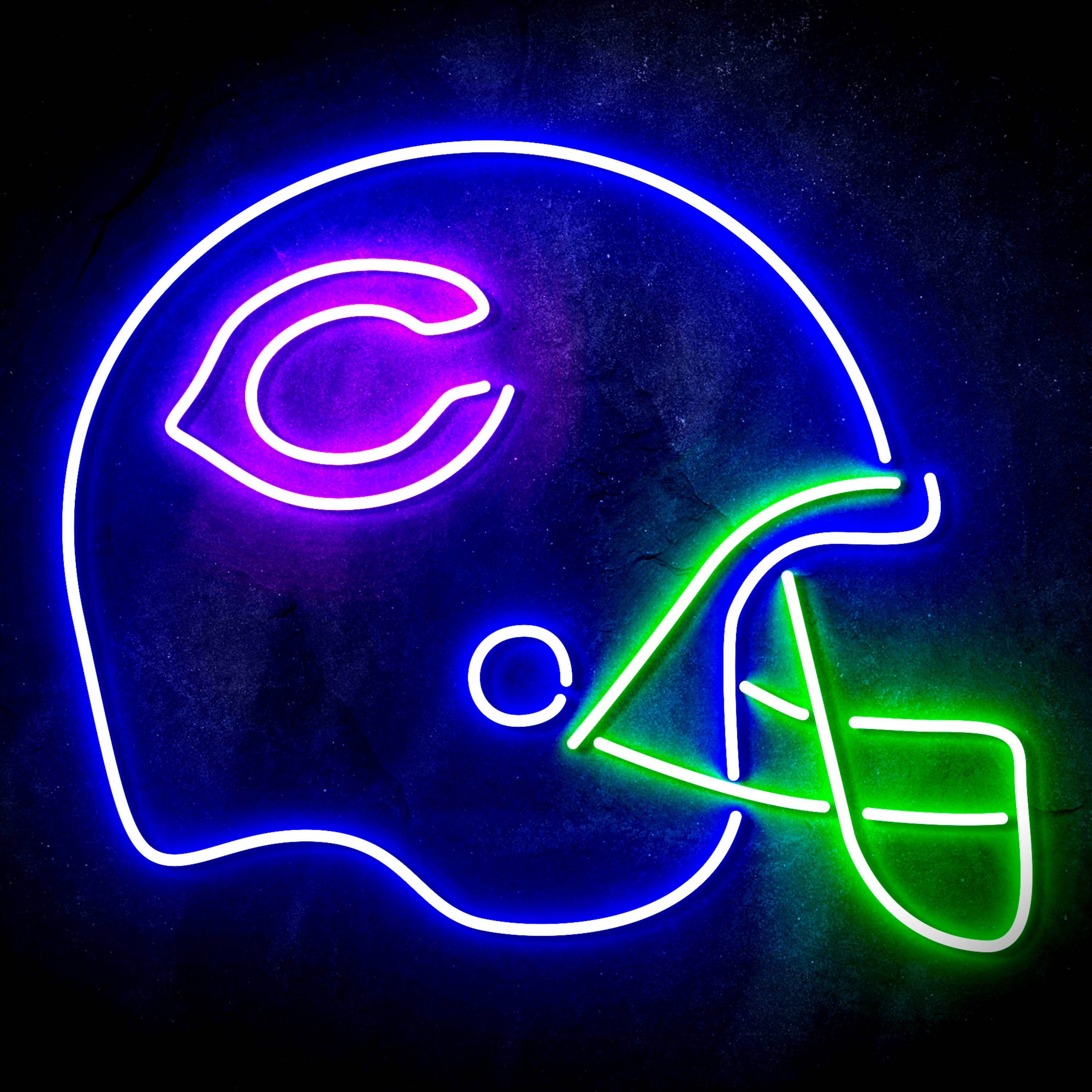 NFL Helmet Chicago Bears Flex Neon-like LED Sign