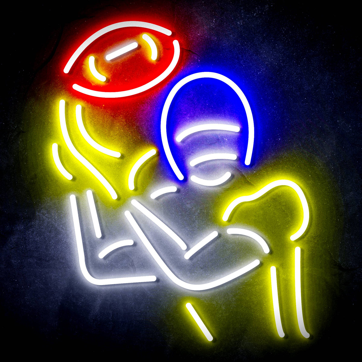 NFL Football Player Neon-like Sign Beer Bar Decor -LEDLABCAVE – joyatwall