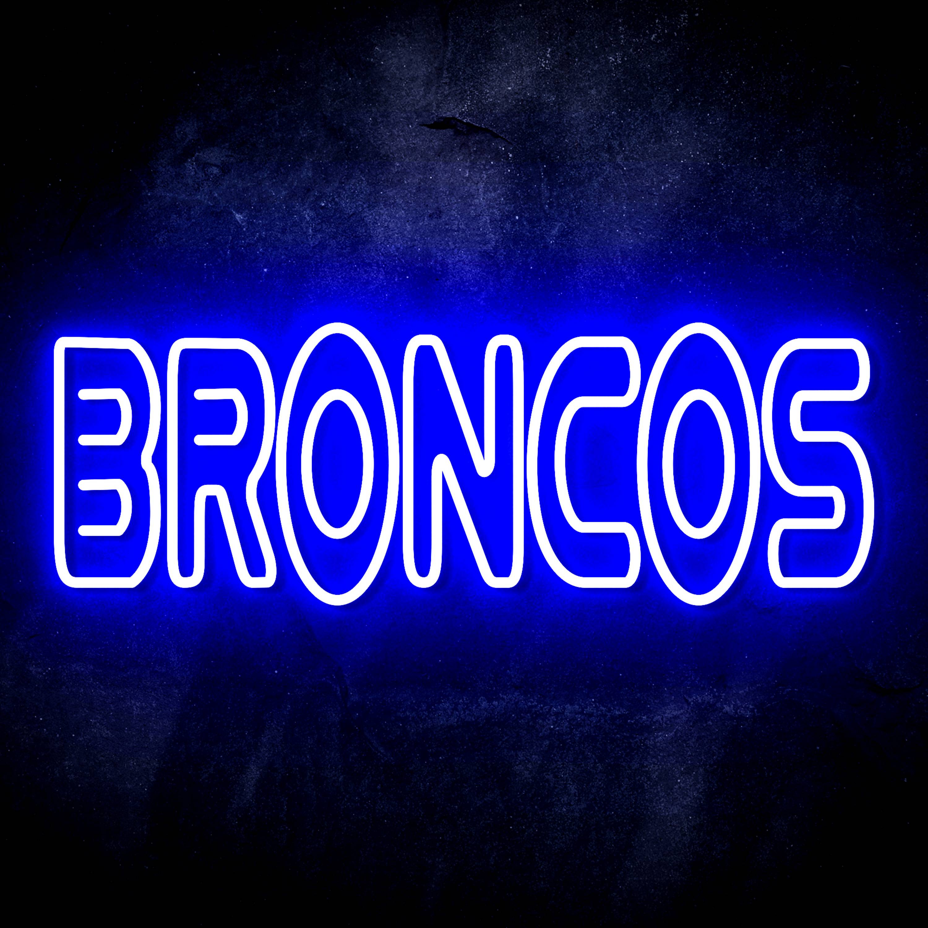 NFL BRONCOS Flex Neon-like LED Sign