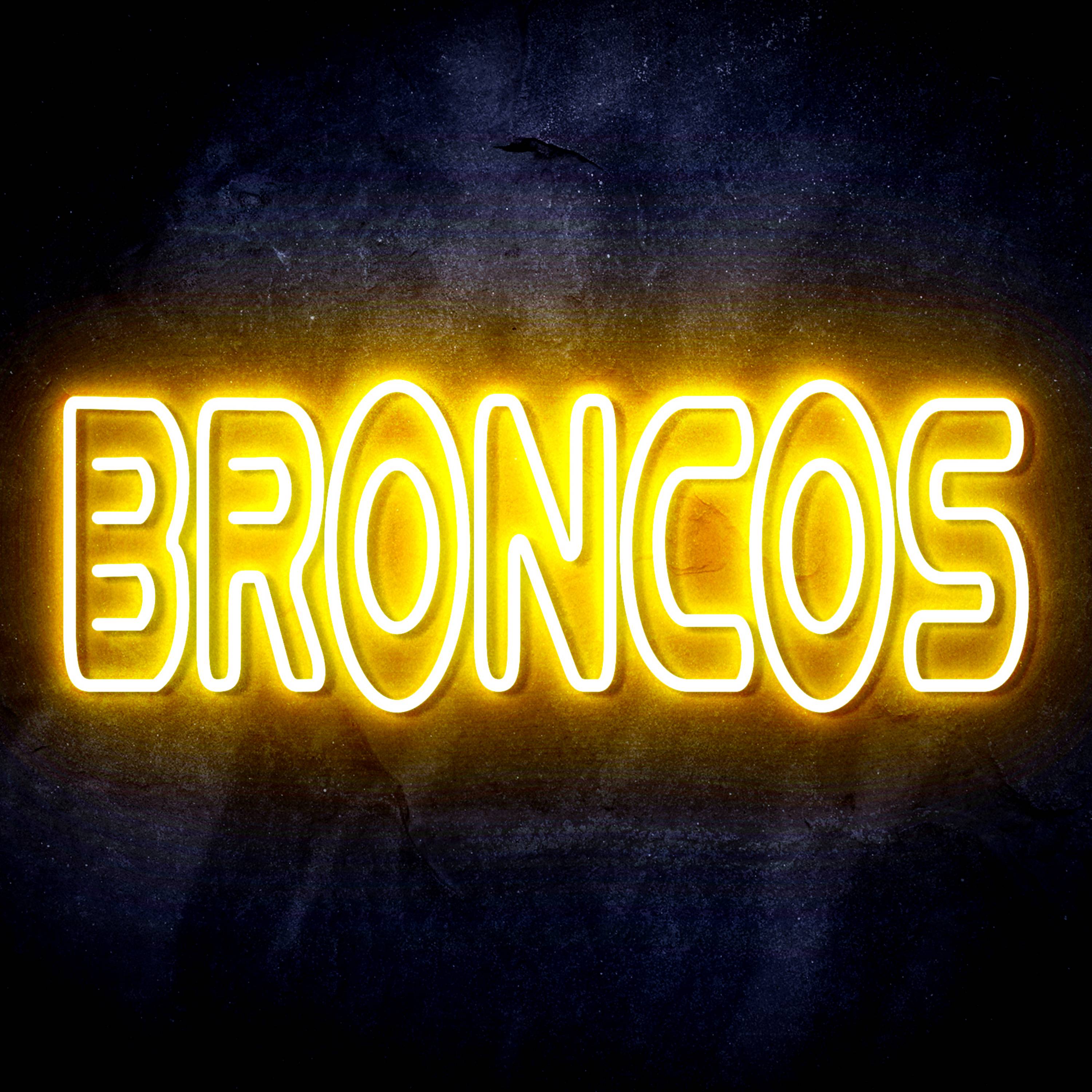NFL BRONCOS Flex Neon-like LED Sign