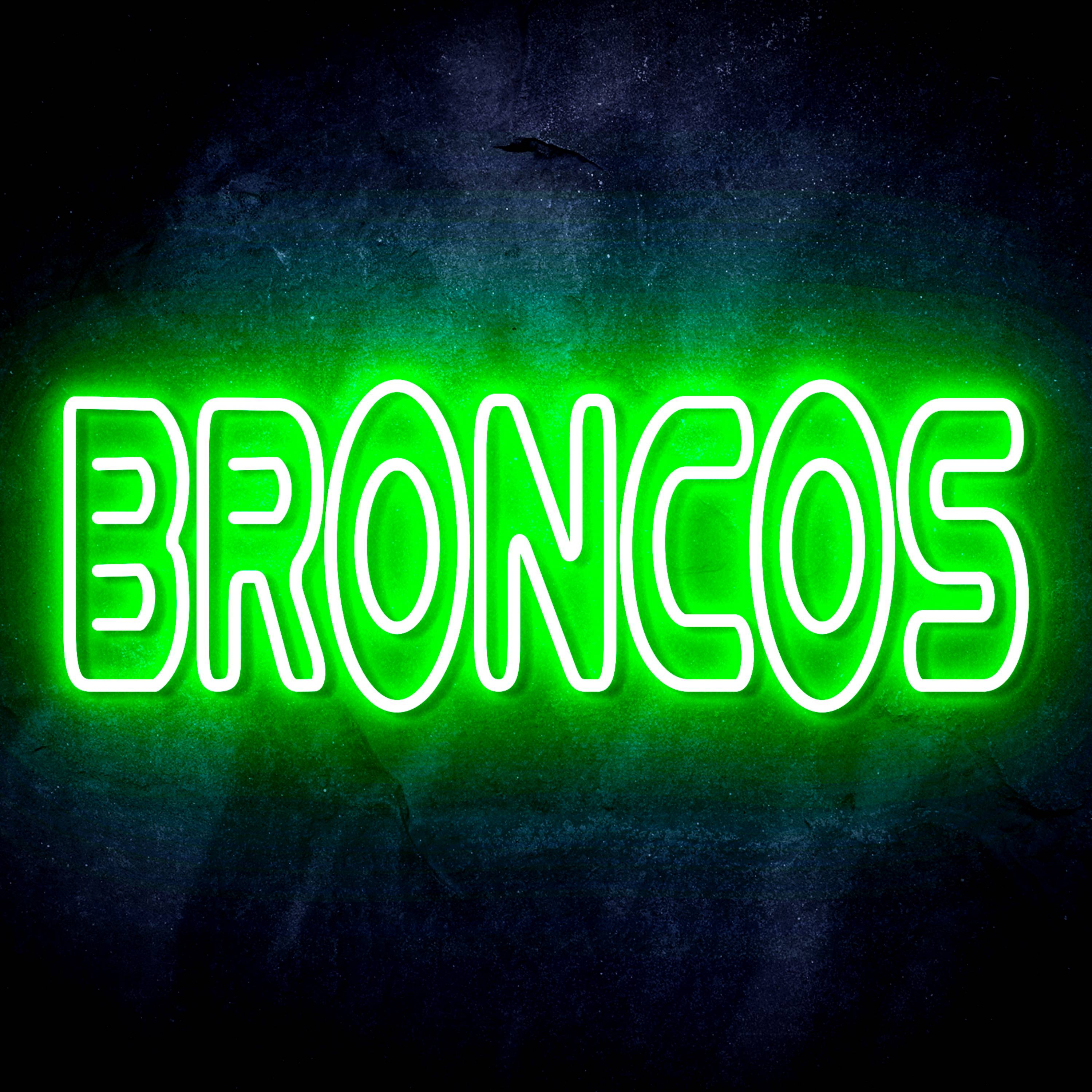 NFL BRONCOS Flex Neon-like LED Sign