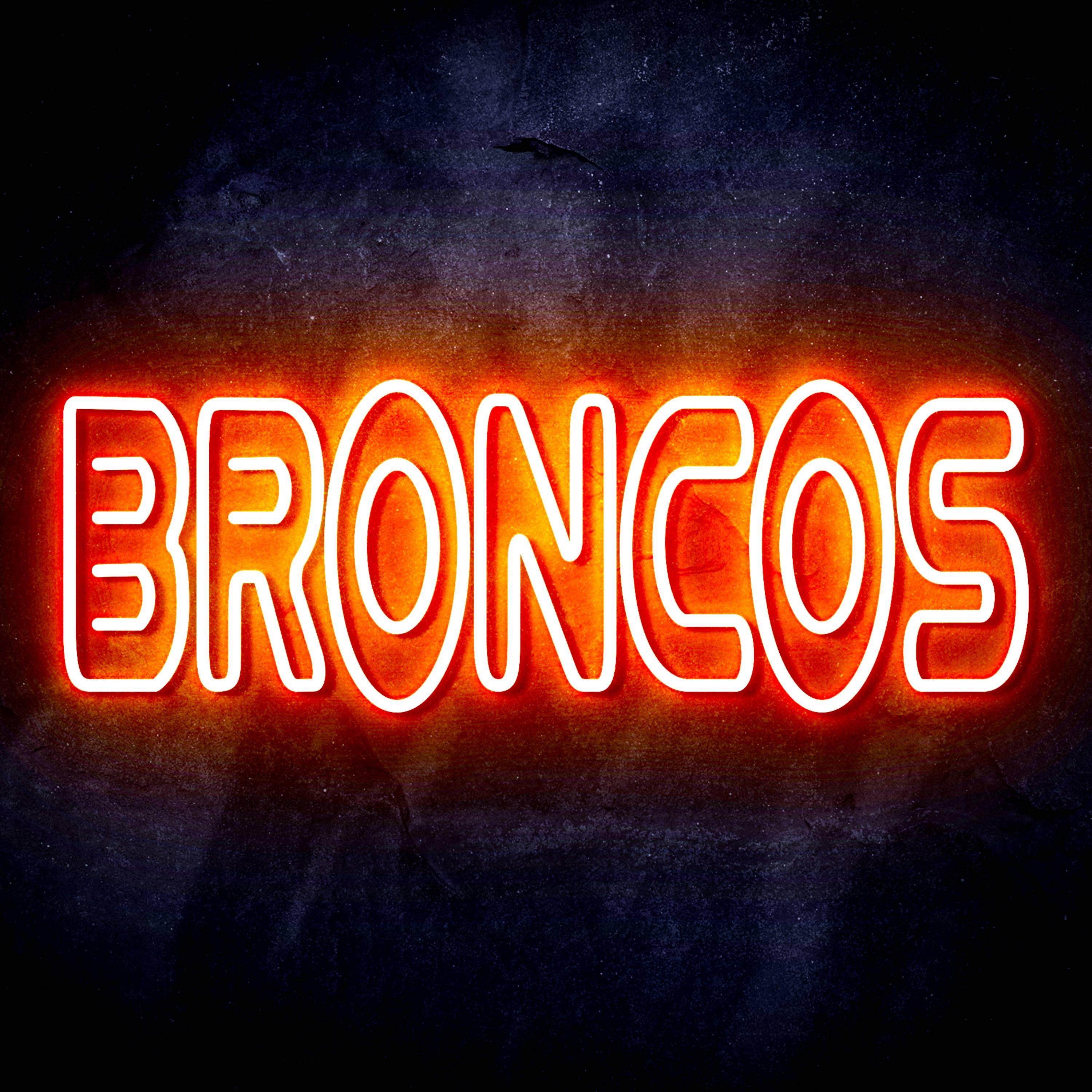NFL BRONCOS Flex Neon-like LED Sign