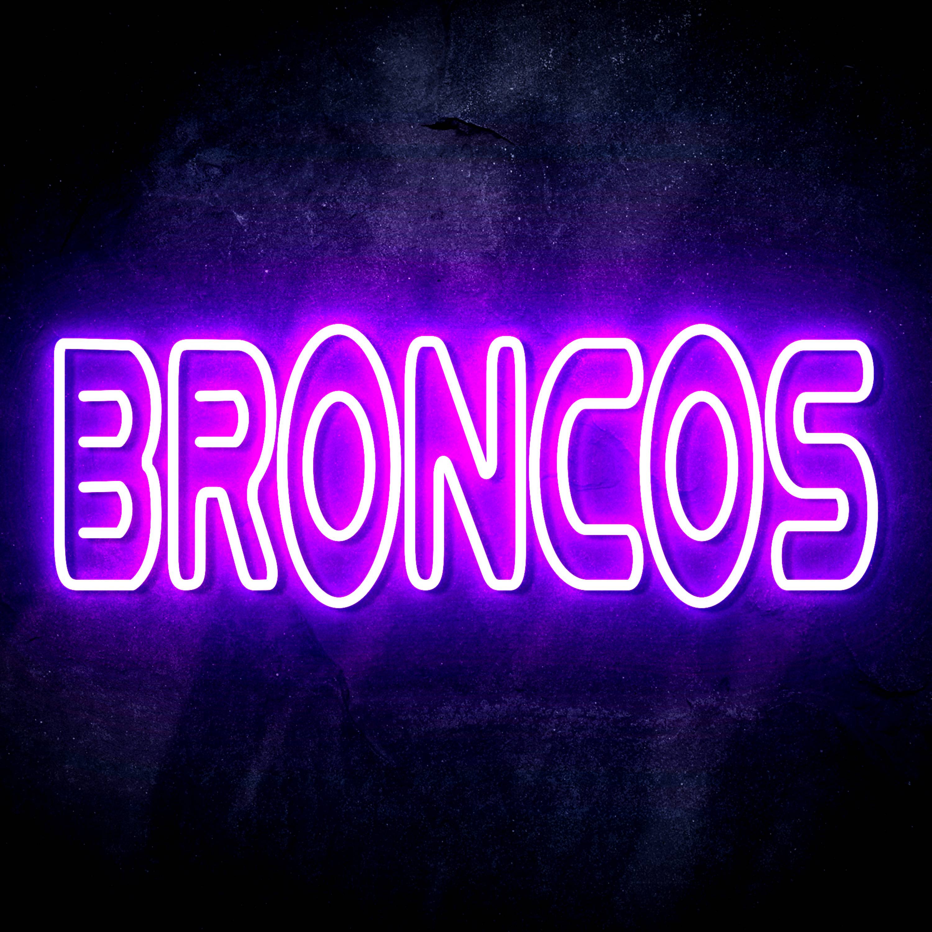 NFL BRONCOS Flex Neon-like LED Sign