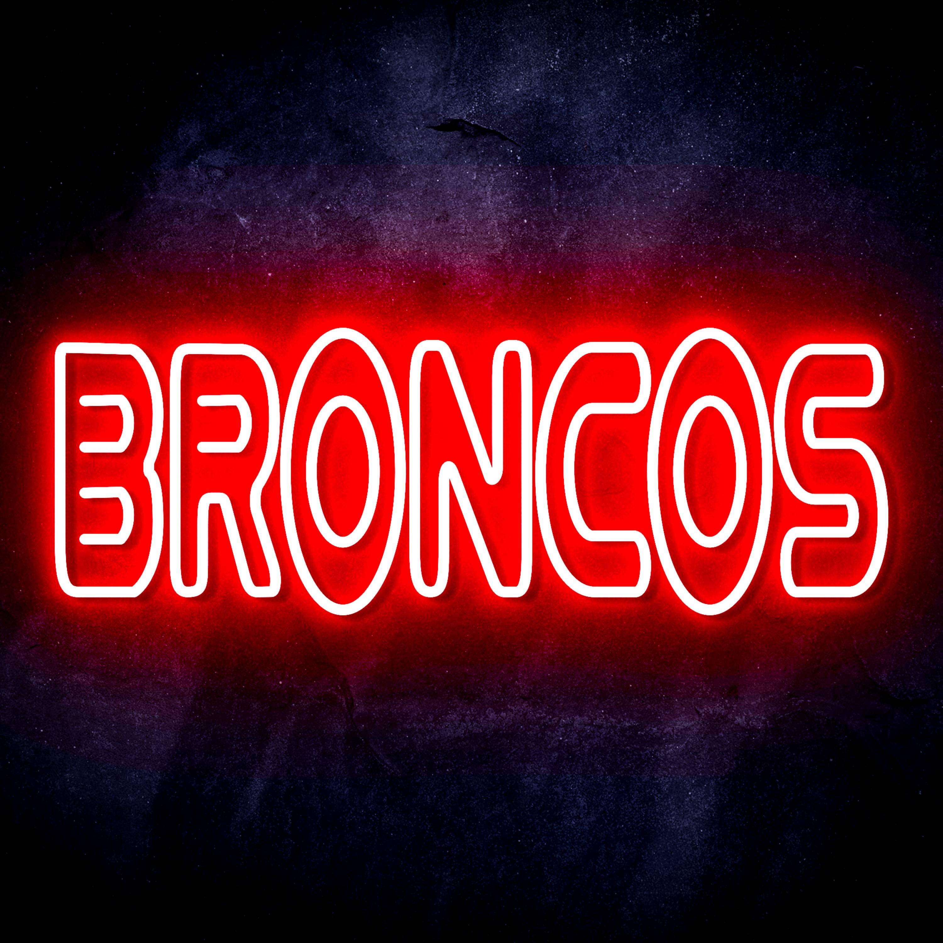 NFL BRONCOS Flex Neon-like LED Sign