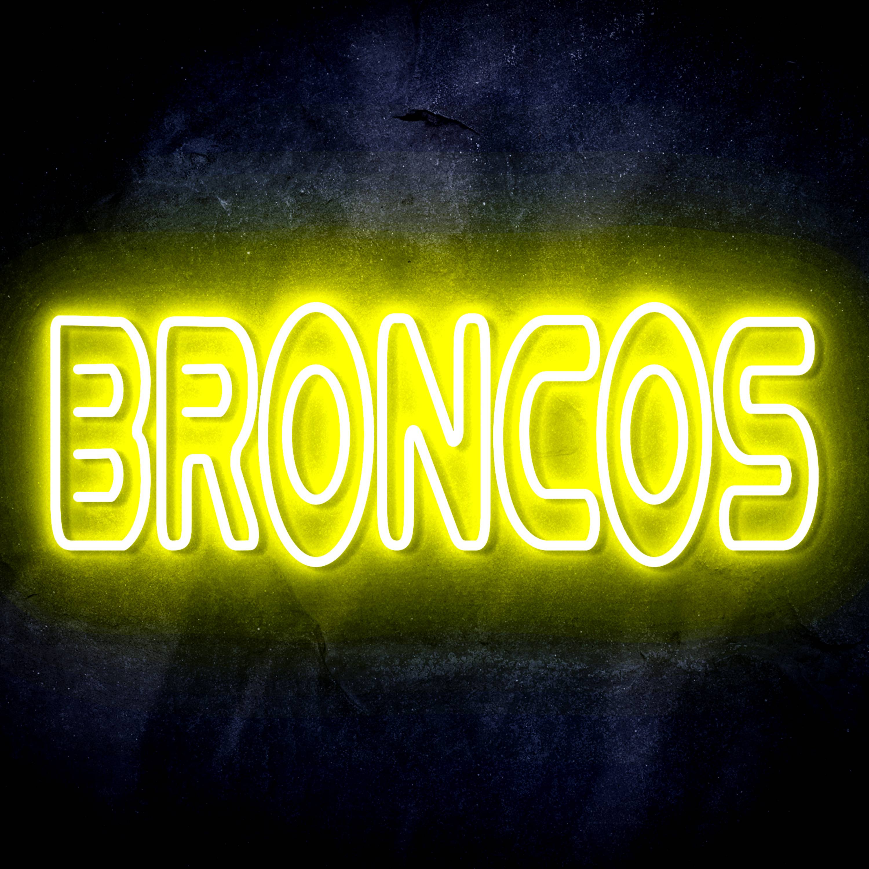 NFL BRONCOS Flex Neon-like LED Sign
