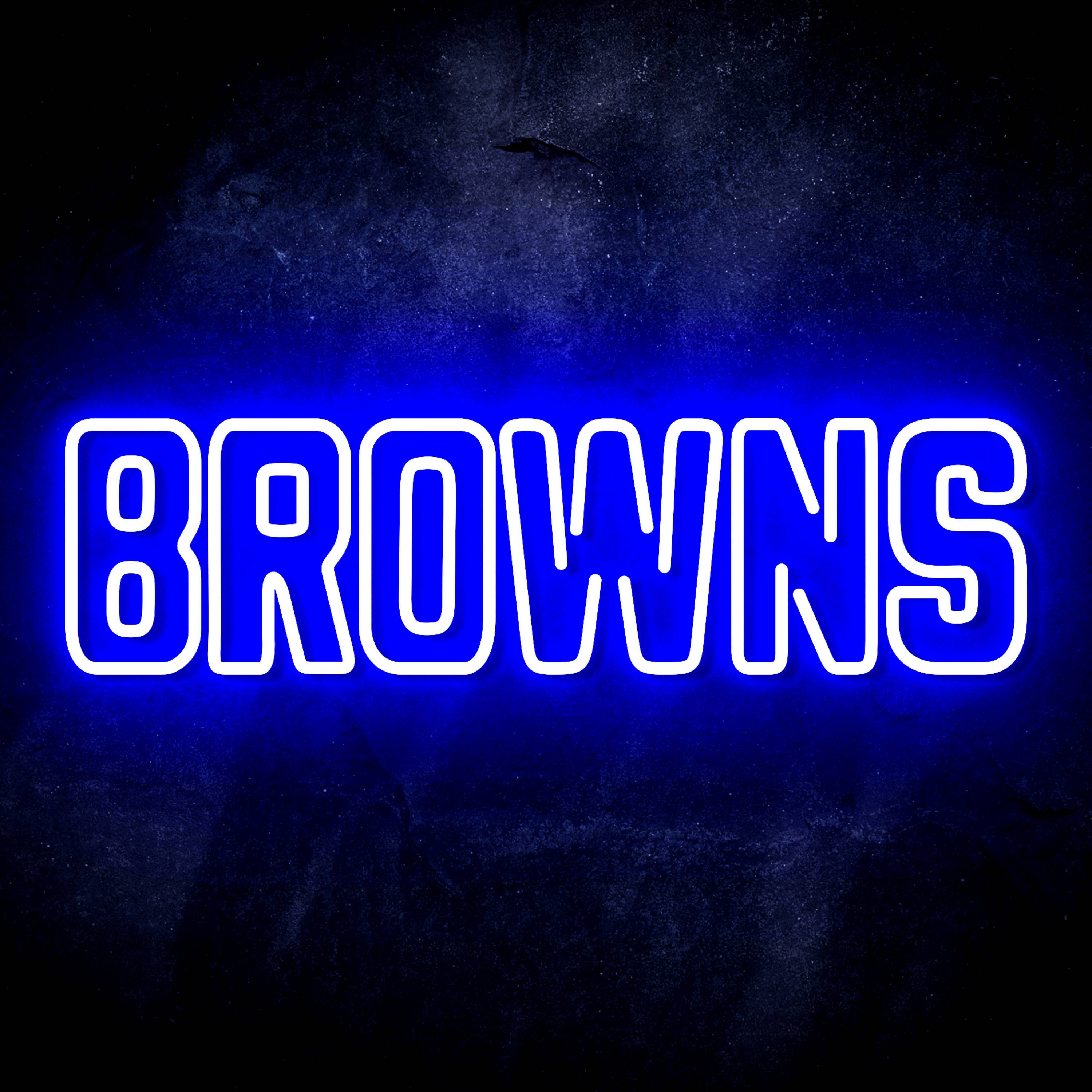 NFL BROWNS Flex Neon-like LED Sign