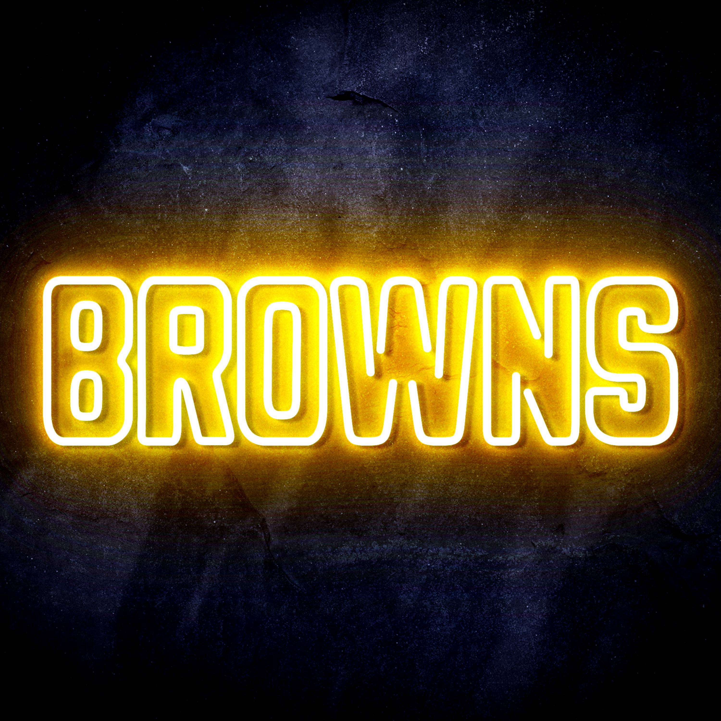 NFL BROWNS Flex Neon-like LED Sign